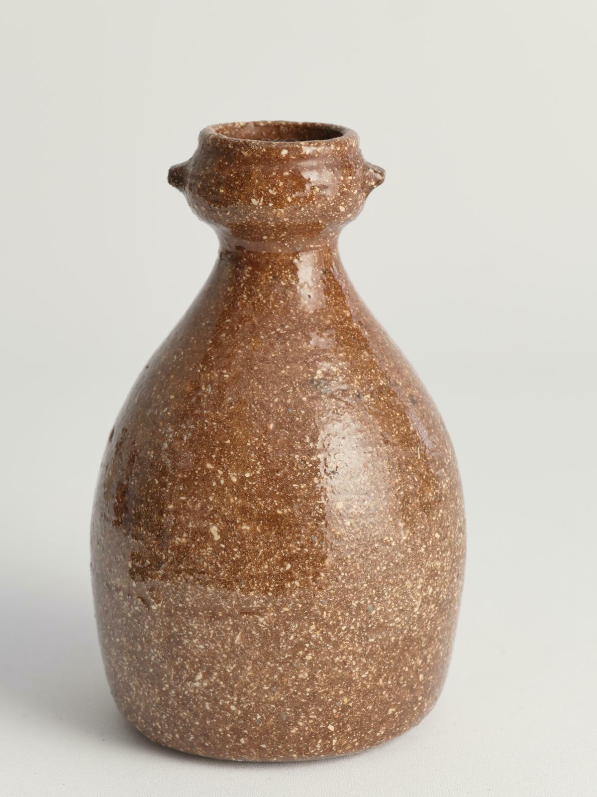 Japanese Shigaraki Inspired Handmade Stoneware Vase With Barnacle Like Texture photo buy