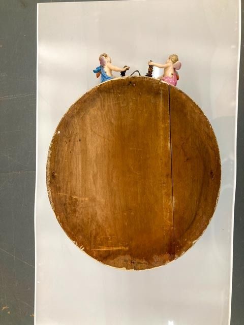 photo furniture Antique Meissen Circa 1800's Wall Mirror In Original Condition! Very Rare!!