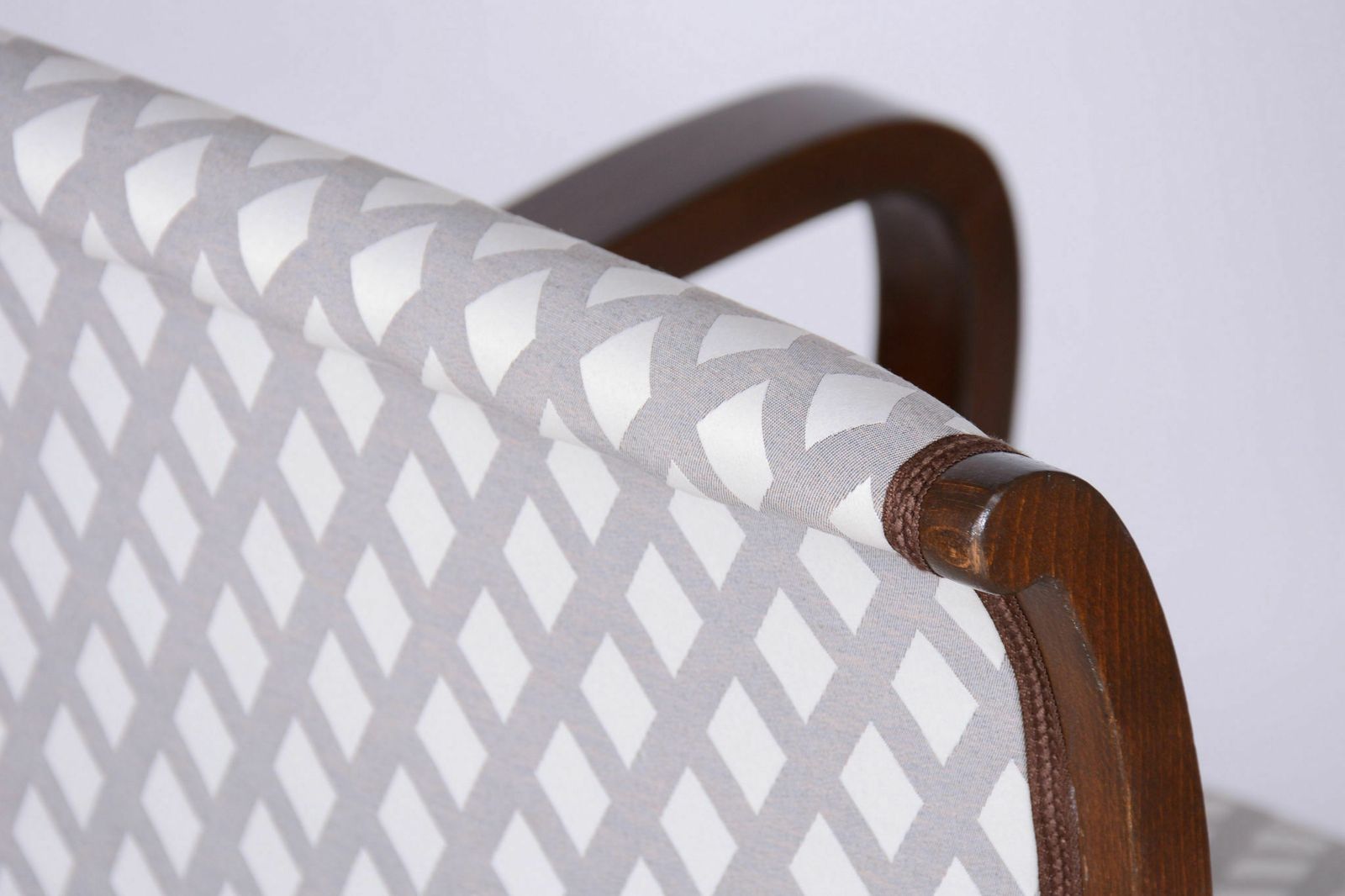 photo furniture Restored Art Deco Armchair, Beech, New Upholstery, Czech, 1920s