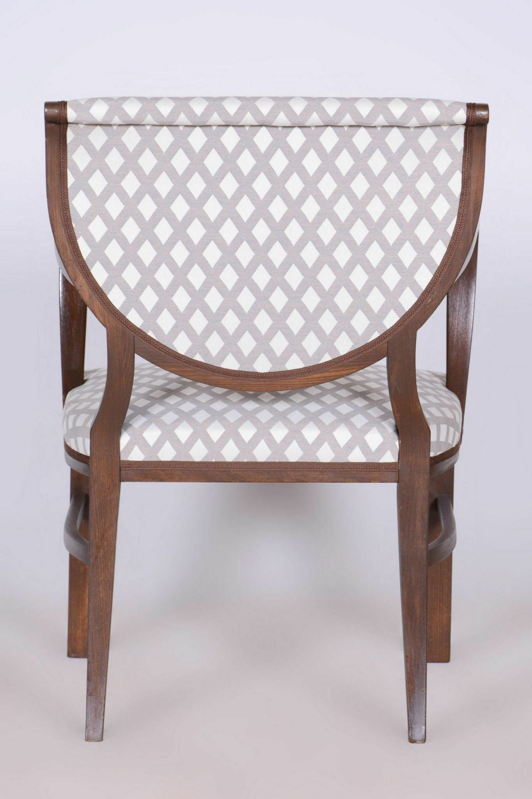 Furniture Restored Art Deco Armchair, Beech, New Upholstery, Czech, 1920s photo