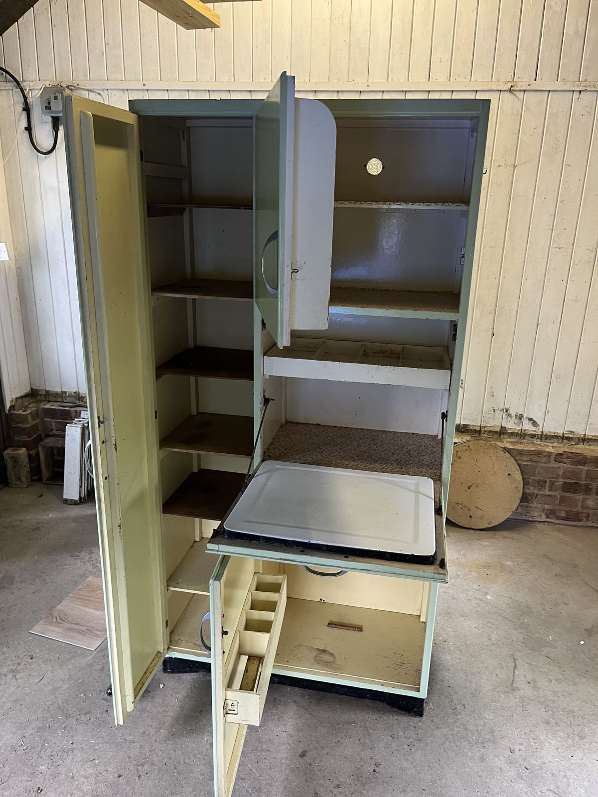 Vintage Mid Century Remploy Kitchen Larder Cabinet photo furniture