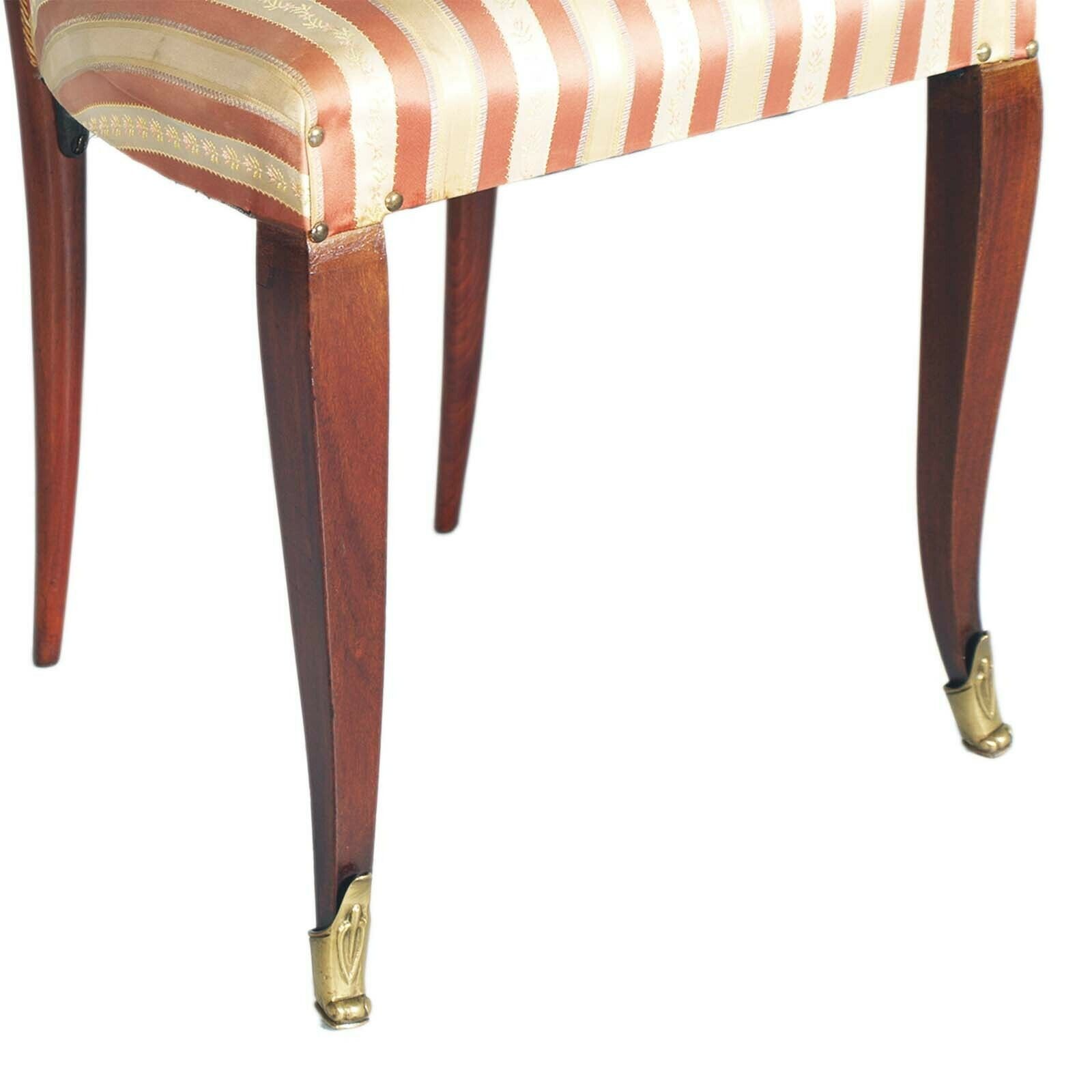 Six 1940s Chairs In Mahogany Melchiorre Bega Attributed, By Galleria Mobili D'arte photo furniture