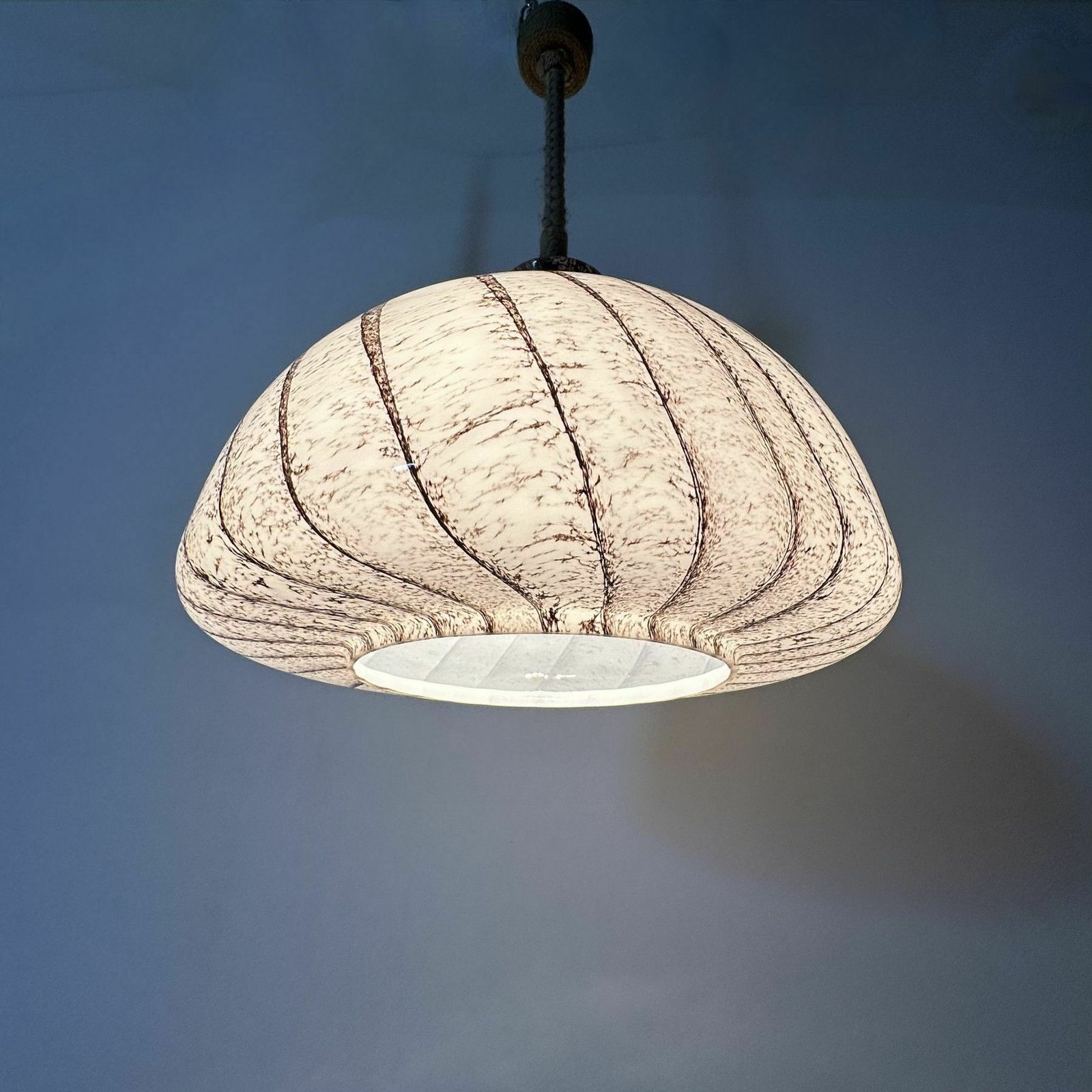 Doria Leuchten Glass Hanging Lamp , 1970s photo 399.0