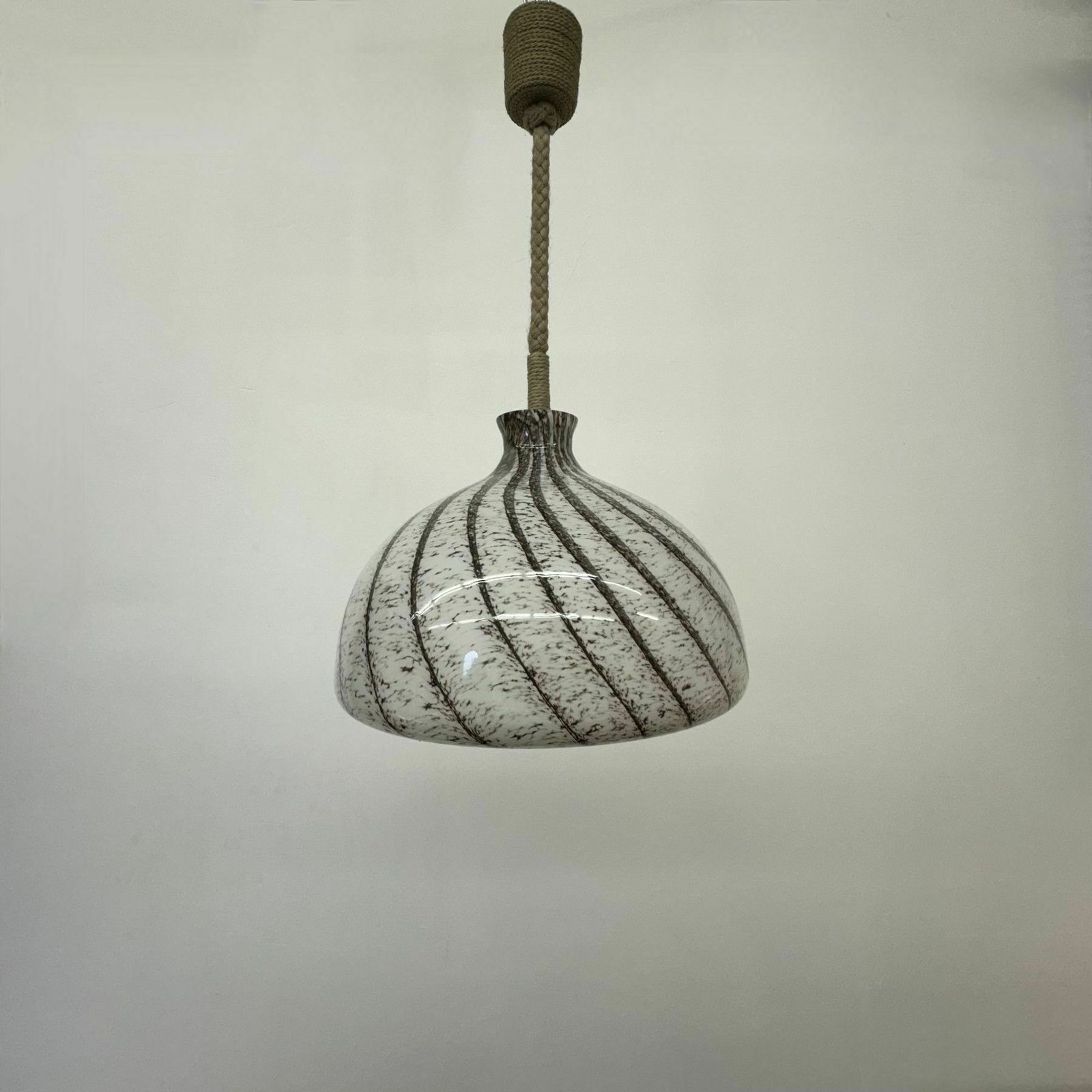 photo vinterior Doria Leuchten Glass Hanging Lamp , 1970s