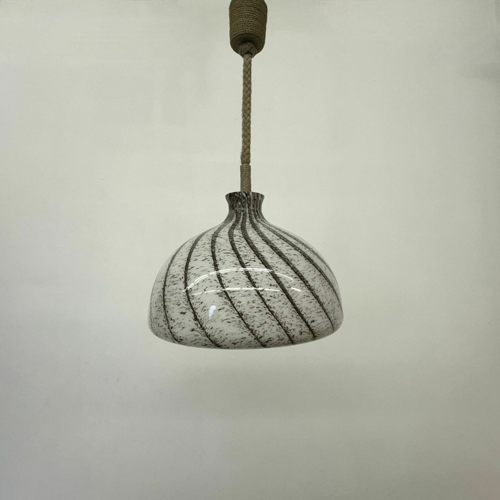 photo buy Doria Leuchten Glass Hanging Lamp , 1970s