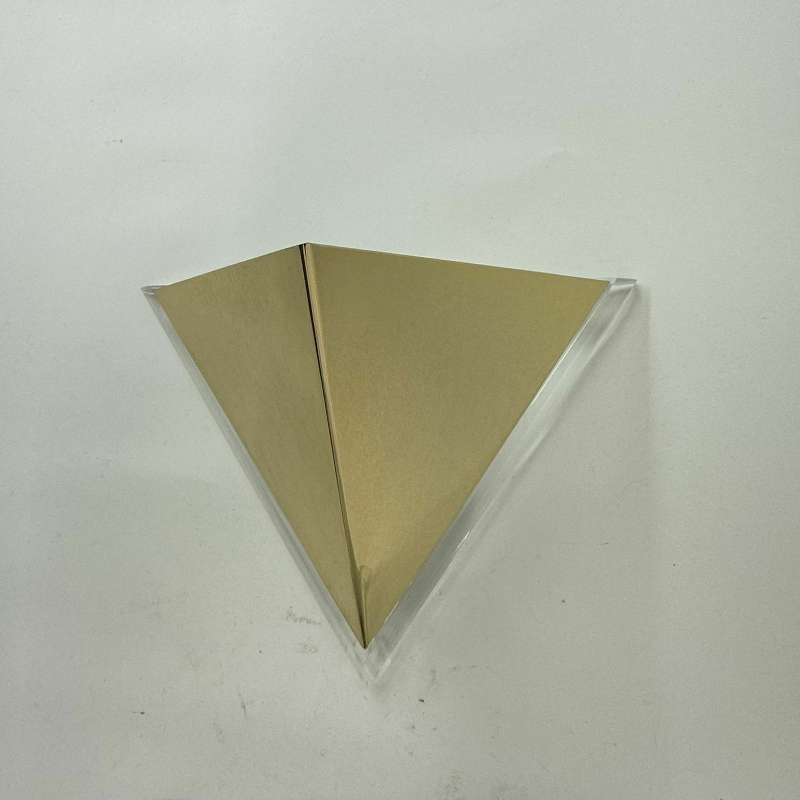 photo for sale Set Of 2 Lucite Wall Lamps Gold , 1970’s