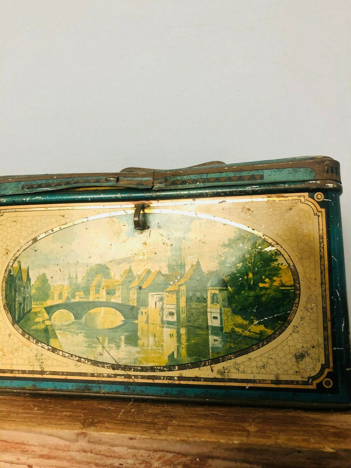 Wed J Bekkers & Zoon Advertising Tin Dutch Rare Antique Storage Chest photo Home Decor
