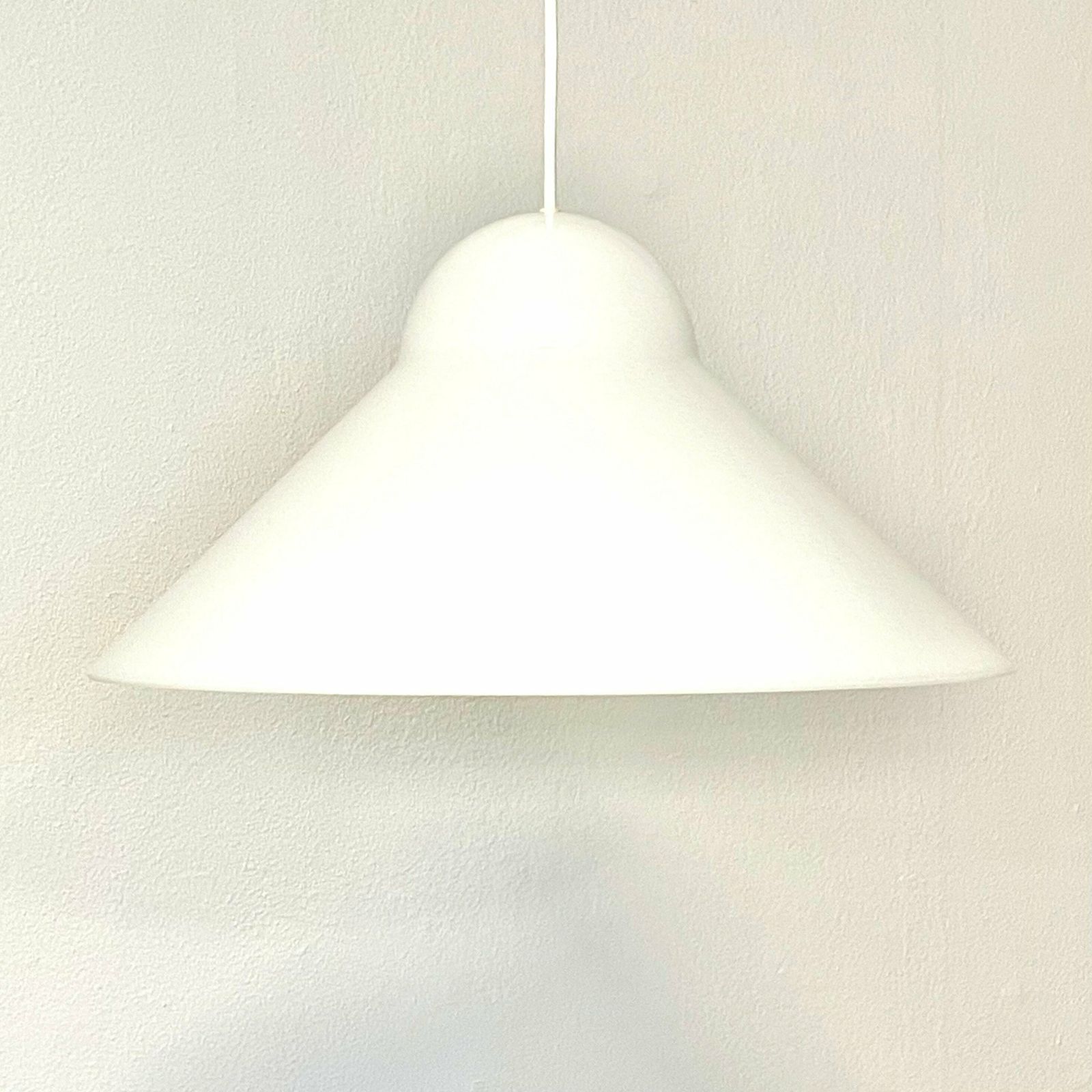 Cool Danish Vintage 1980s Minimalist Ceiling Lamp In White Plastic   Design By Friis & Moltke For Lampas photo vintage