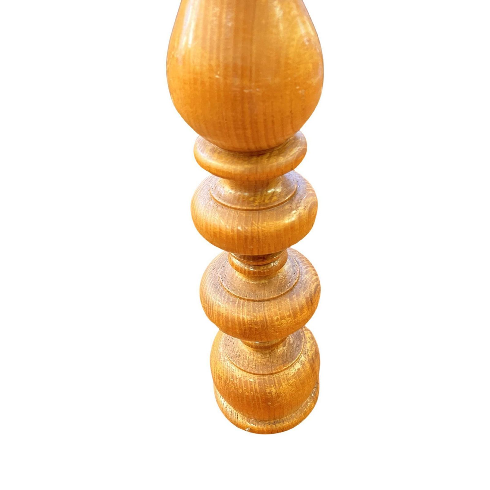 Large Wooden Turned Candle Holder Belgium, 1970s. photo 107.0