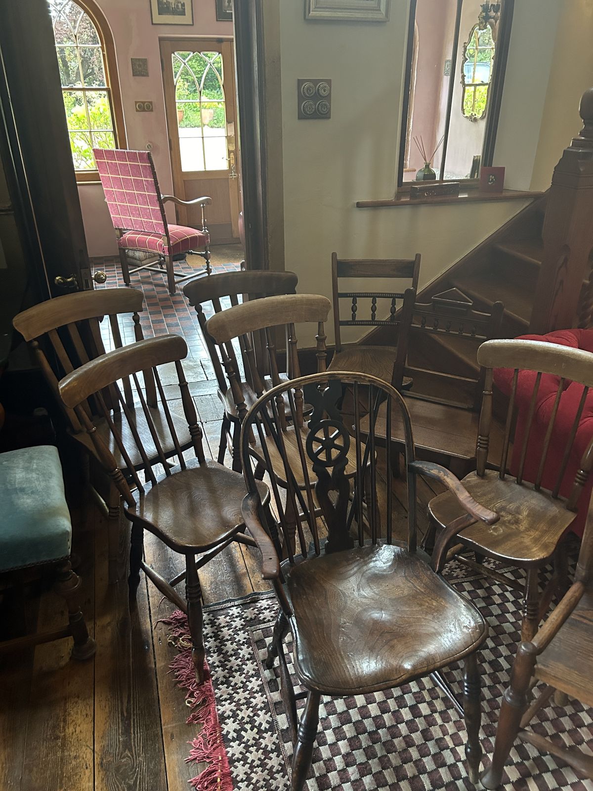 A Fine Collection Of Antique Country Dining Chairs