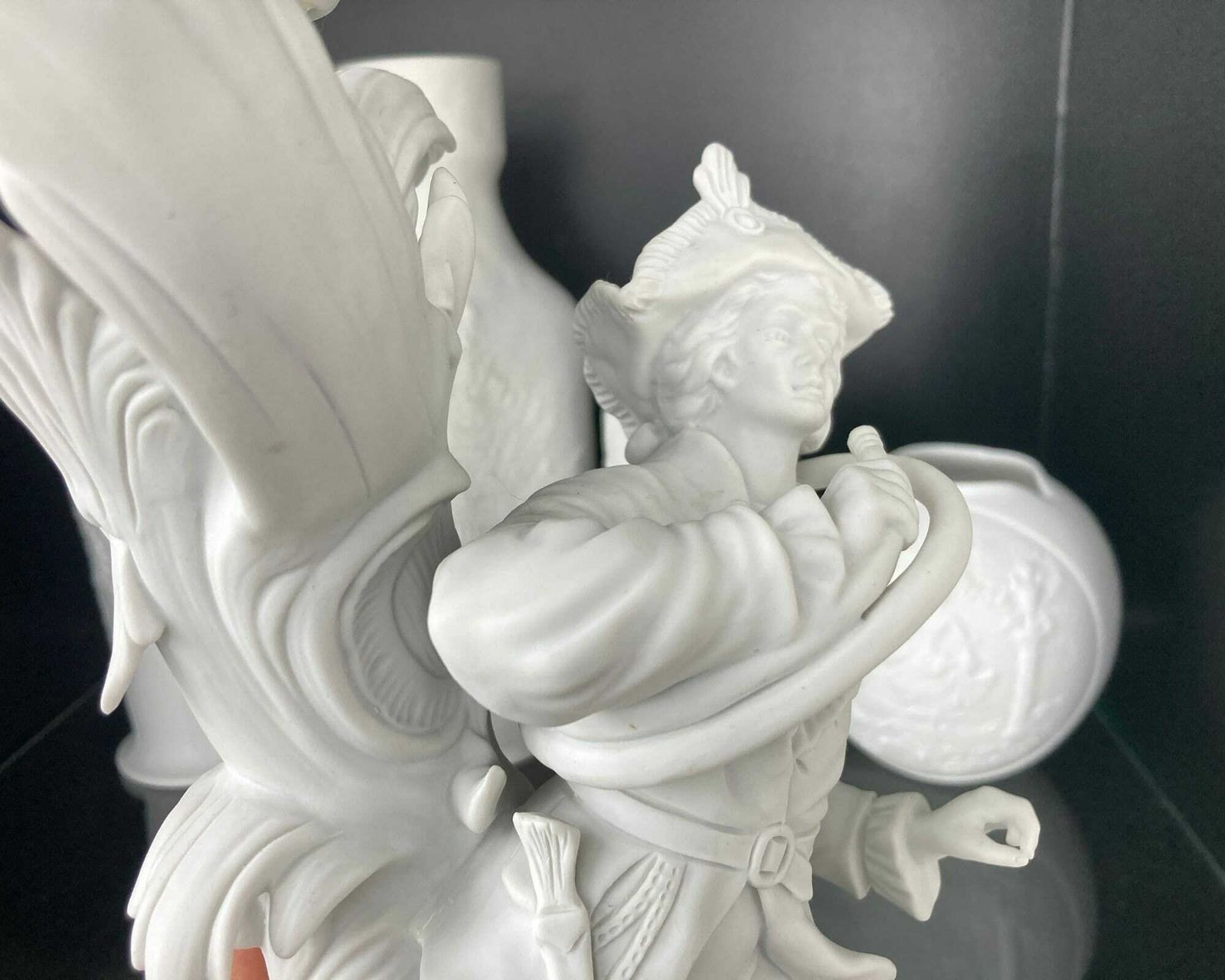 Biscuit Porcelain Figurine Lamp | Xxl | Made In Germany | Signed | 1pcs photo for sale