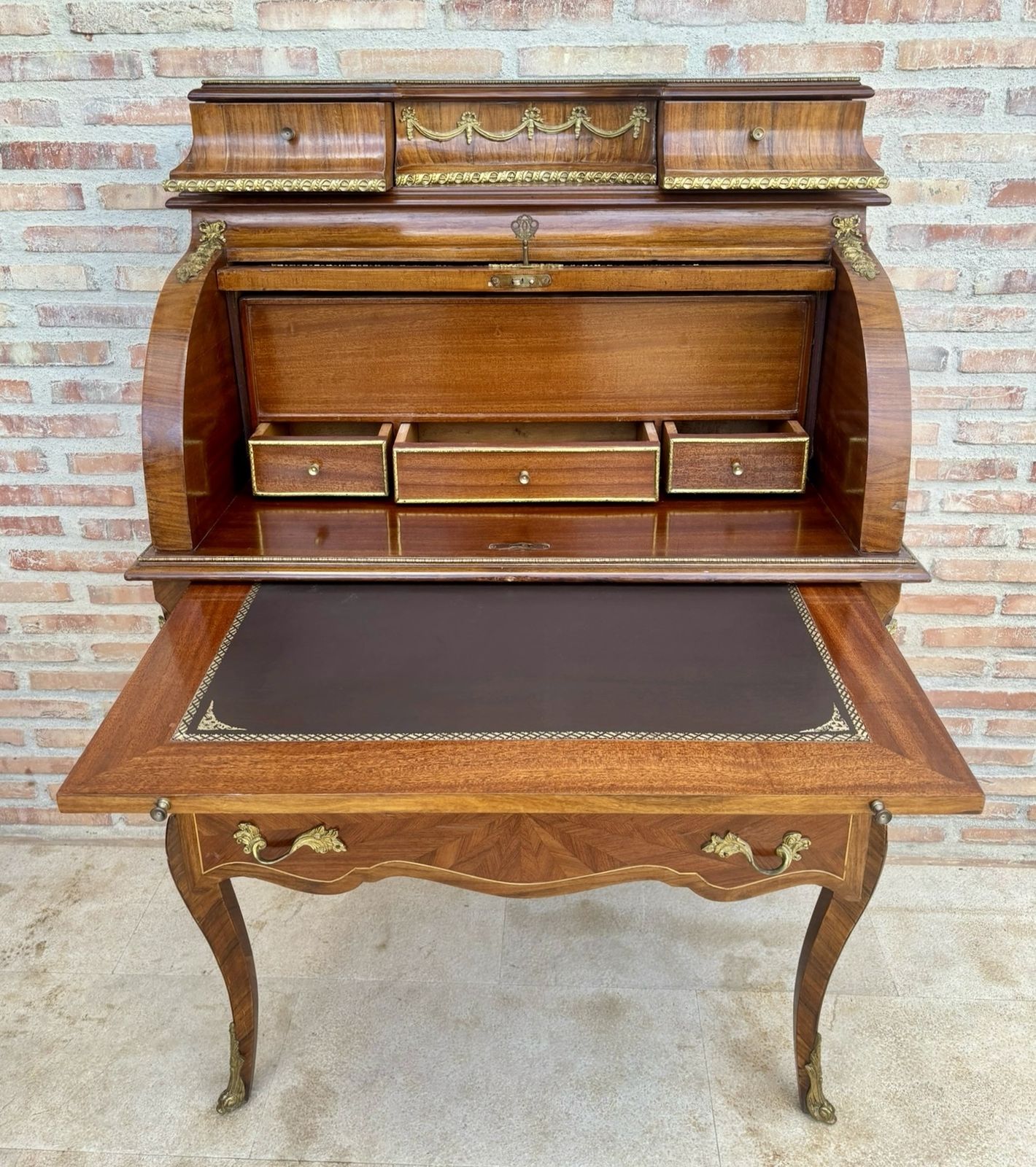 Furniture French Roll Up Secretary Or Desk In The Transition Style From Around 1890 photo