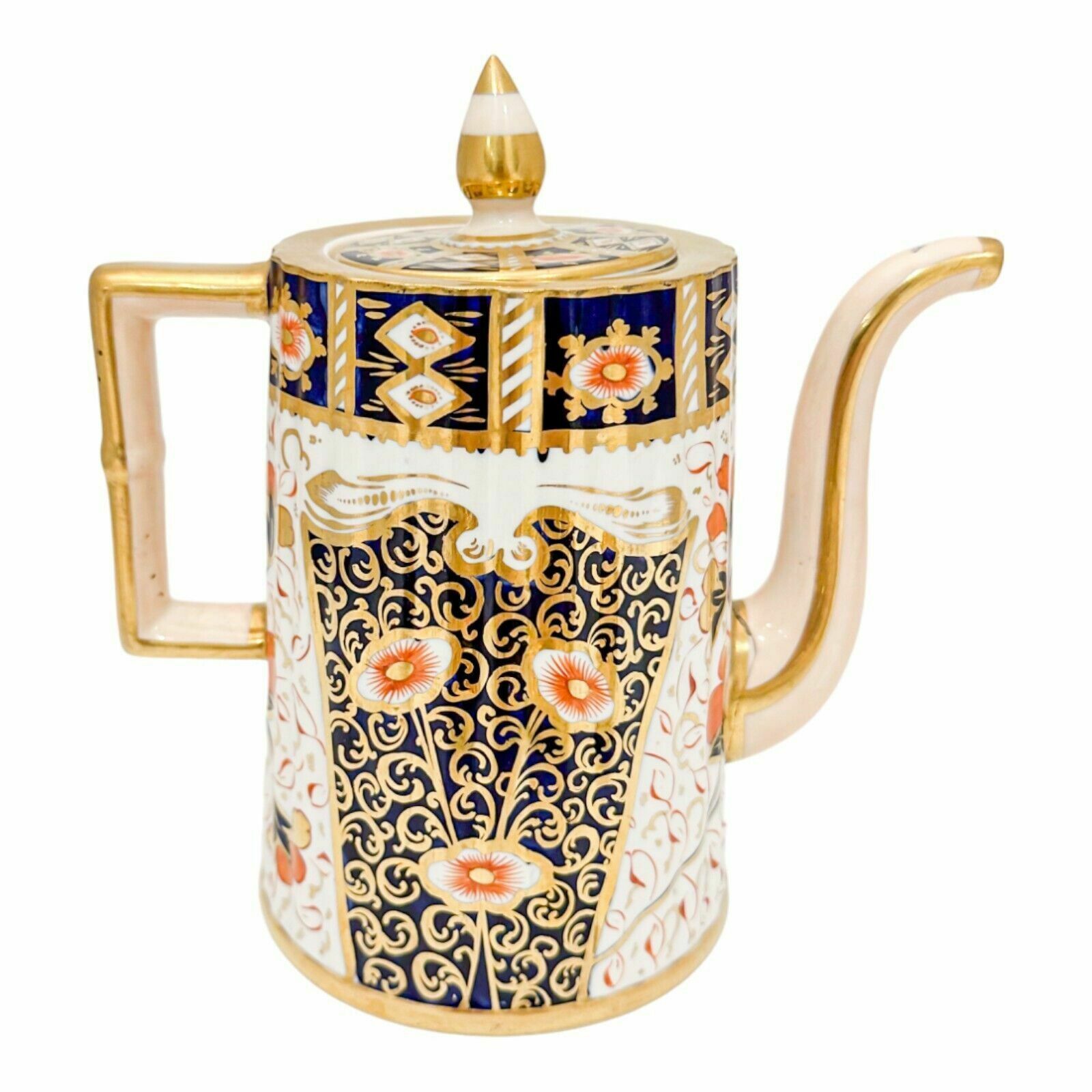 Antique Victorian Davenport Porcelain Gold Red Imari Cabaret Tray, Coffee Pot photo 400.0