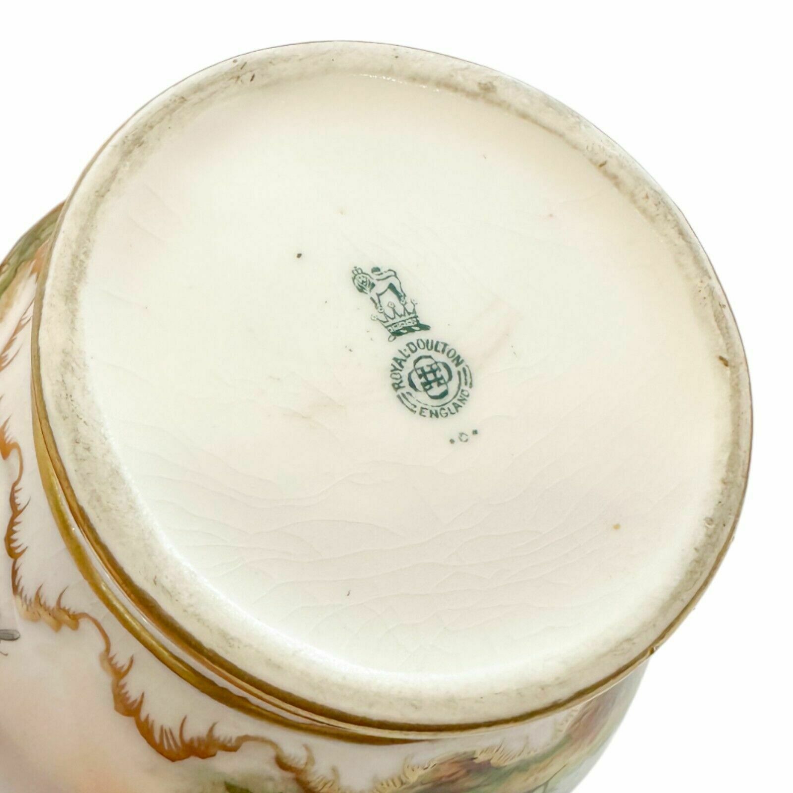 Antique Edwardian Royal Doulton Soft Paste Porcelain Bird Of Paradise Jug / Ewer photo vintage
