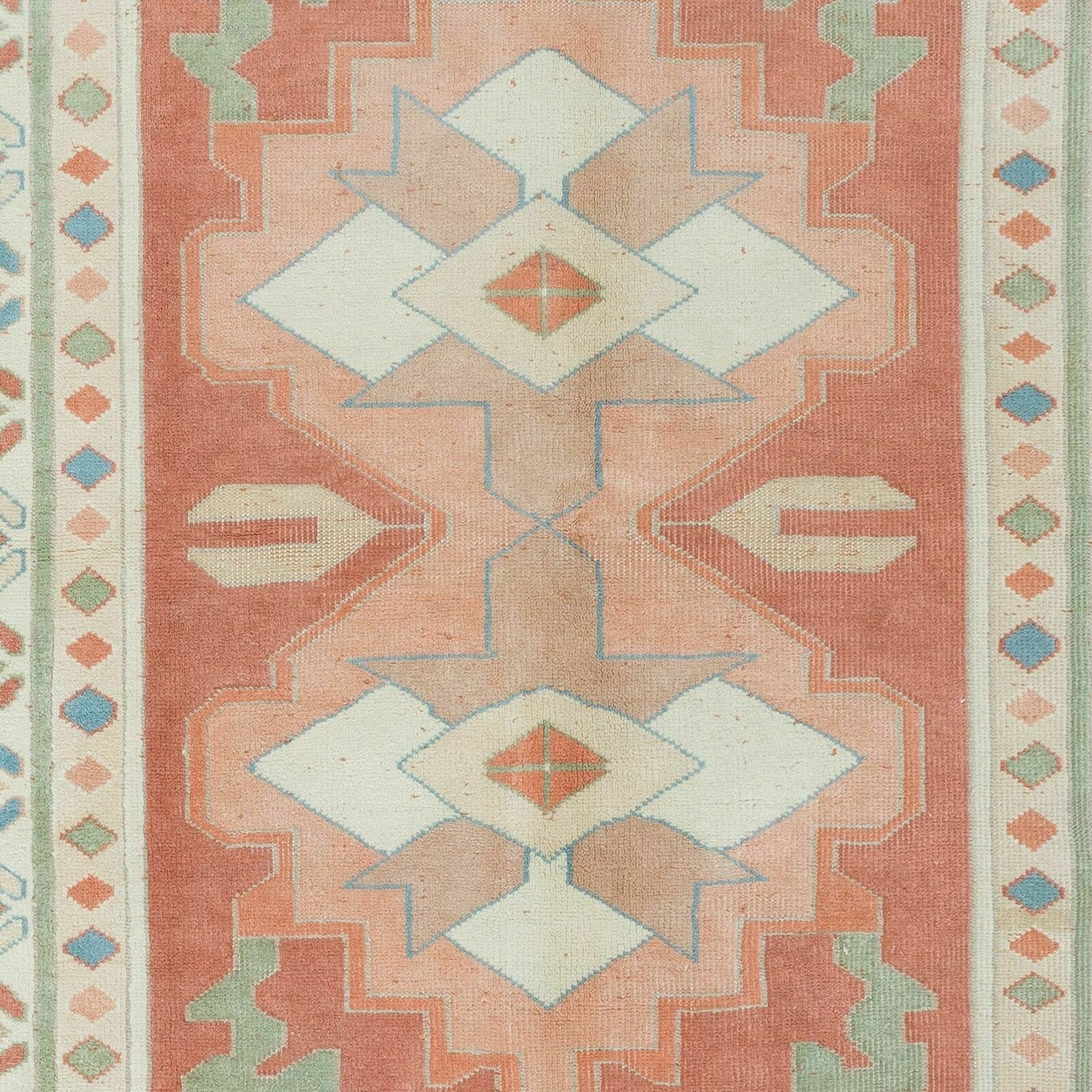 4.6x5.2 Ft Traditional Turkish Rug, Vintage Handmade Carpet, 100% Wool photo 429.0