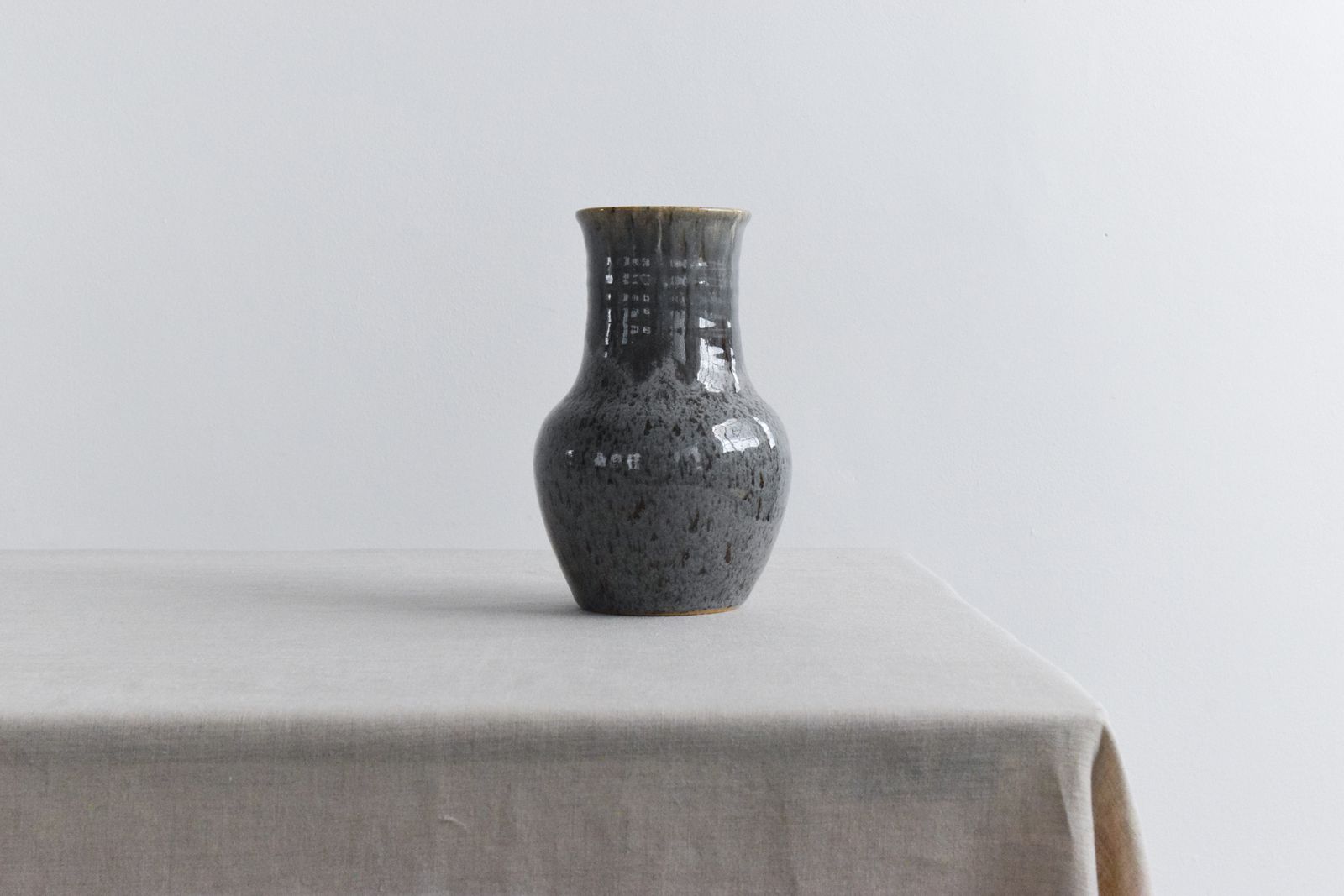 Vintage Studio Pottery Grey Glazed Vase By Youghal Pottery Of Ireland photo Home Decor