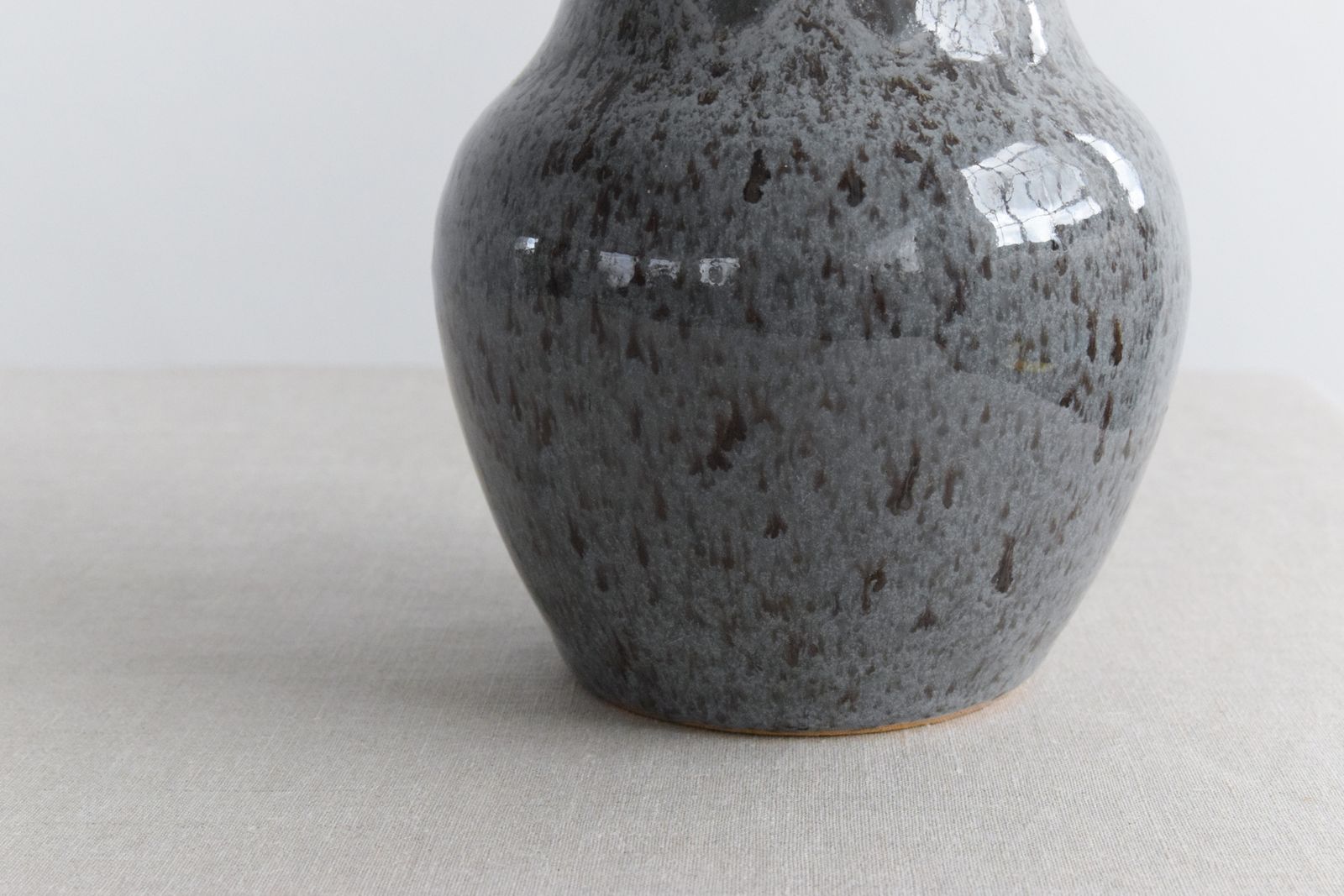 Vintage Studio Pottery Grey Glazed Vase By Youghal Pottery Of Ireland photo vinterior