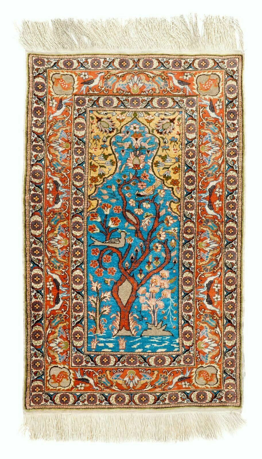 Silk And Metal Threat Kayseri Rug