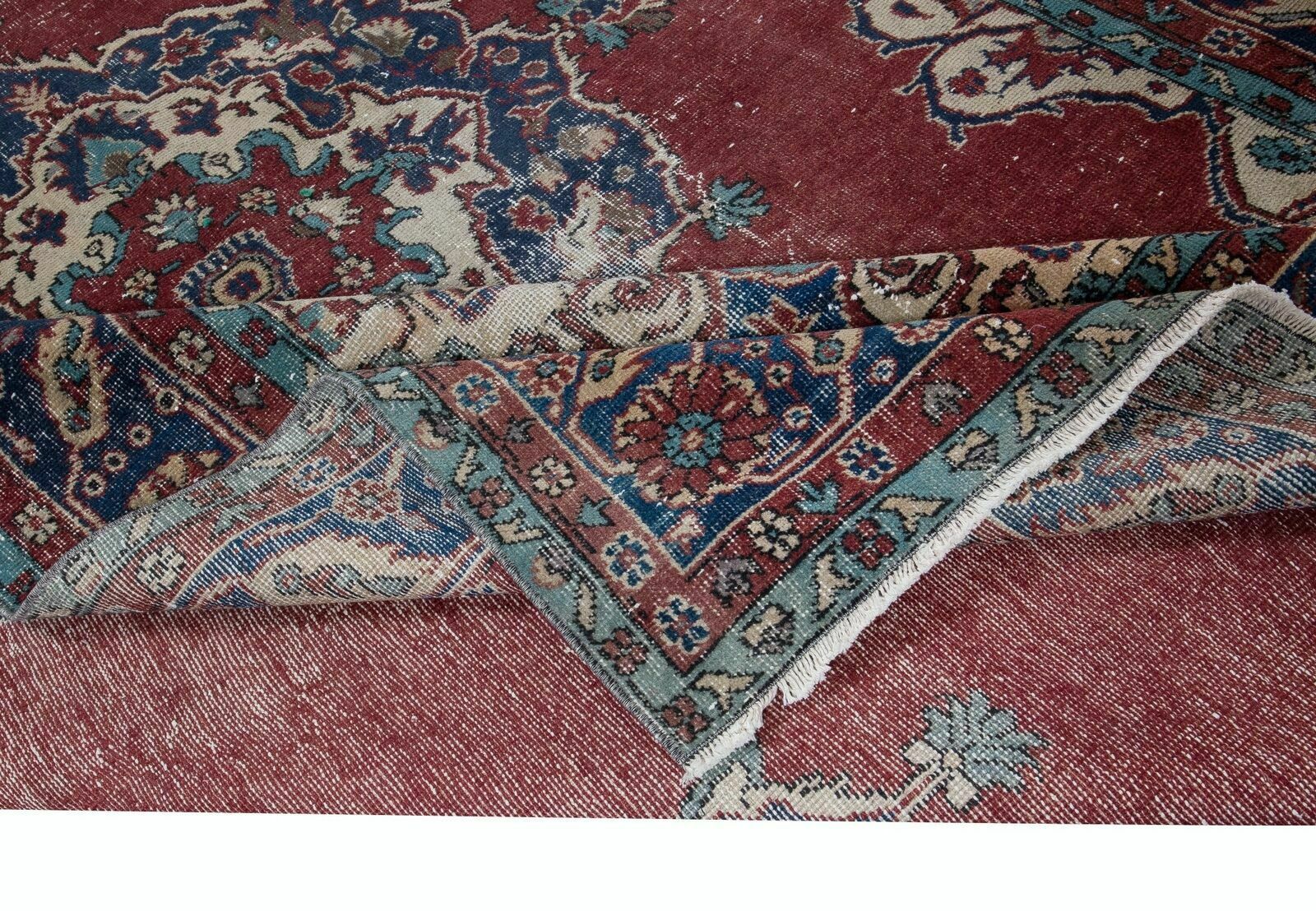 Unique Vintage Village Rug, Ca 1960, Handmade Turkish Tribal Carpet photo for sale