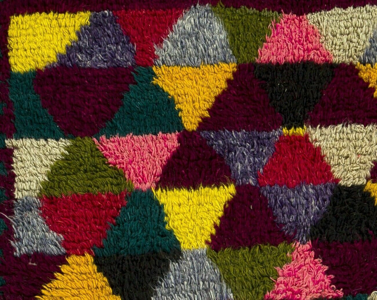 4.2x5.5 Ft Vibrant Mid Century Modern Tulu Rug photo Textiles
