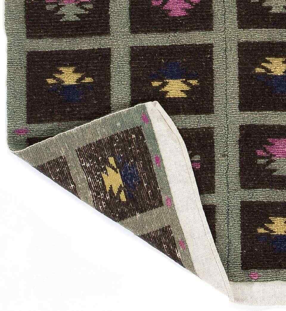 3.5x5 Ft Cute Mid Century Anatolian Accent Rug, Hand Knotted Tulu Carpet photo 326.0