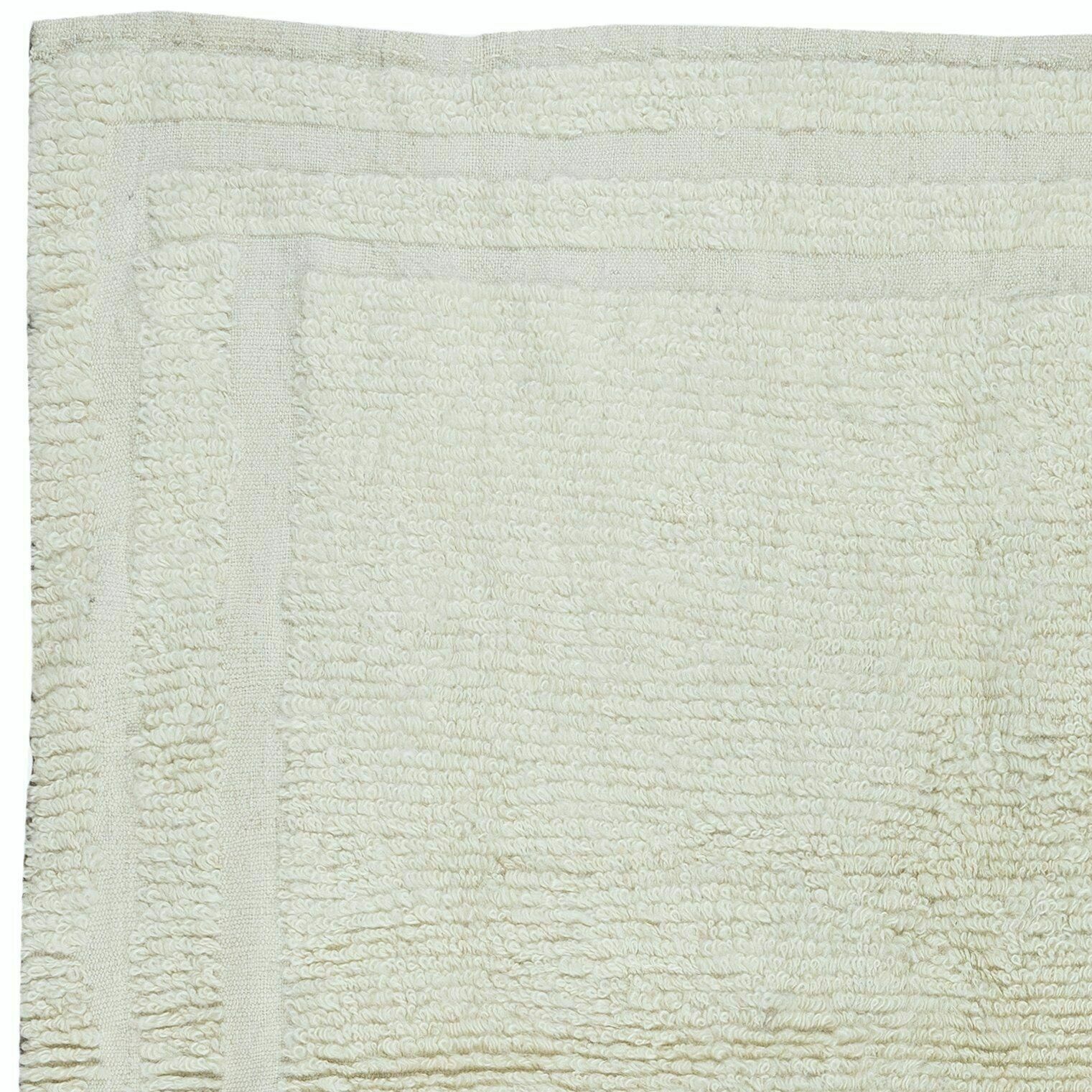 3.4x3.7 Ft Minimalist Vintage Anatolian "Tulu" Rug In Beige, 100% Natural Wool photo Textiles