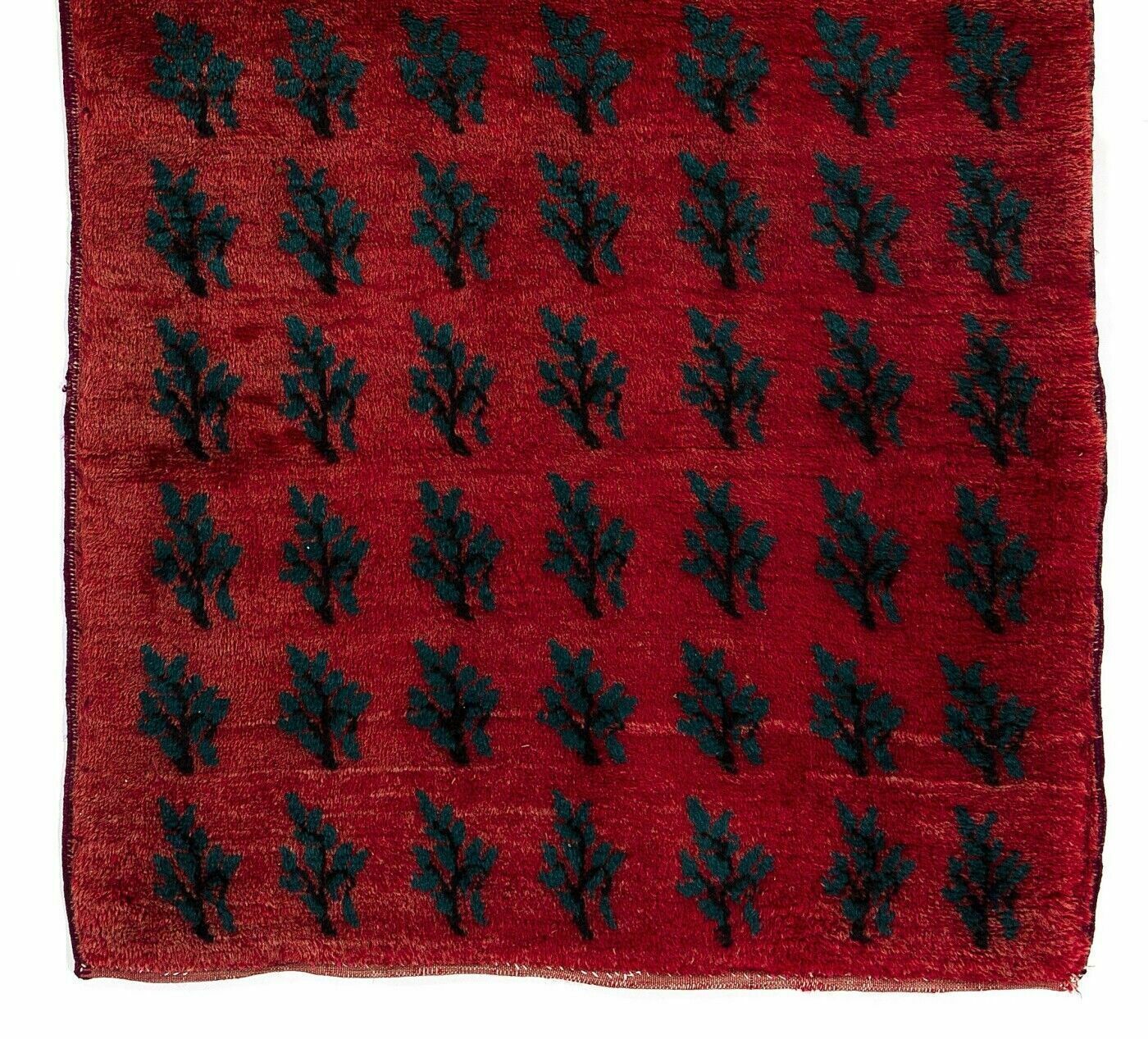 3.5x6.7 Ft Serrated Leaves" Rug From Central Anatolia photo for sale