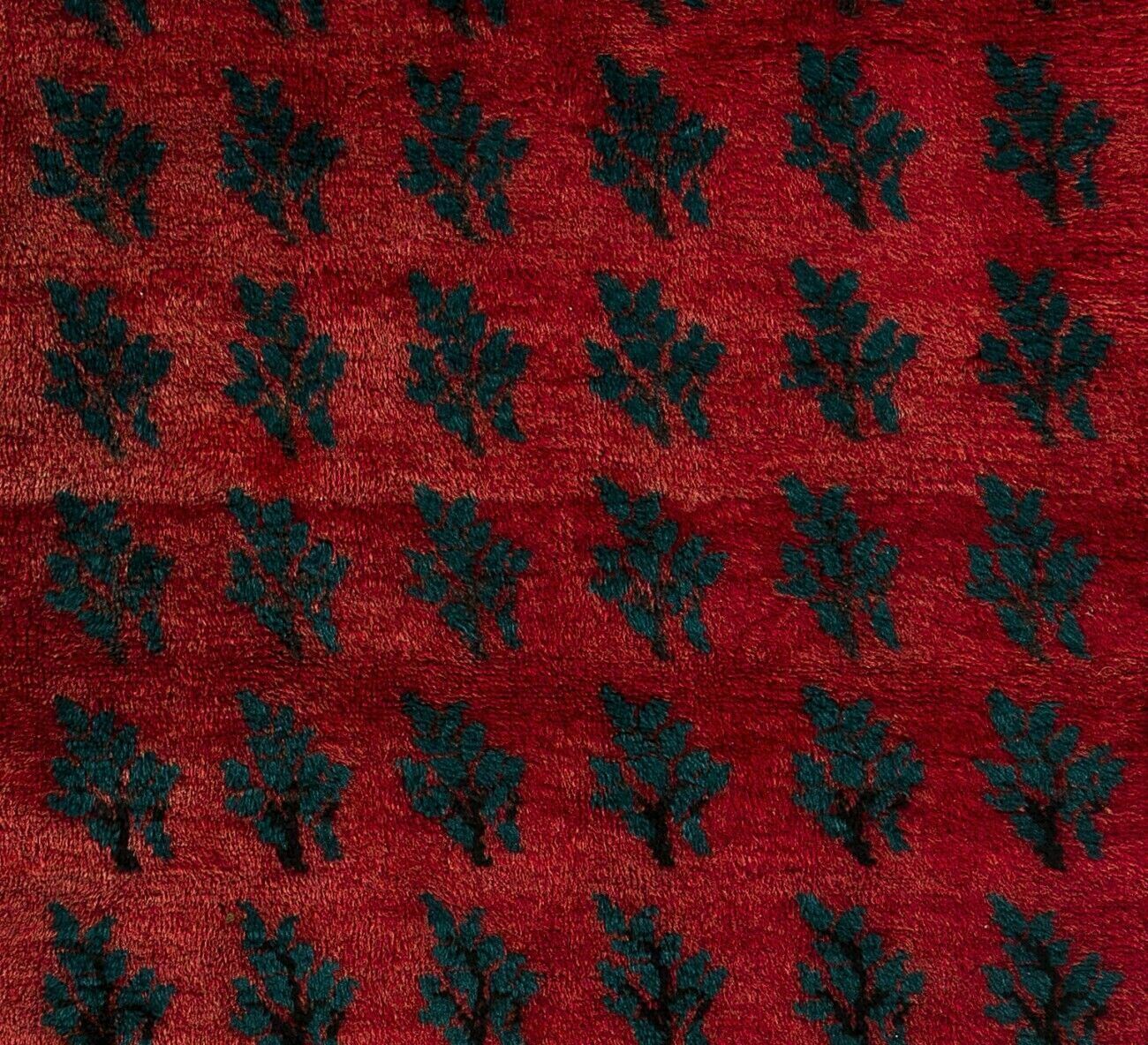 3.5x6.7 Ft Serrated Leaves" Rug From Central Anatolia photo Textiles