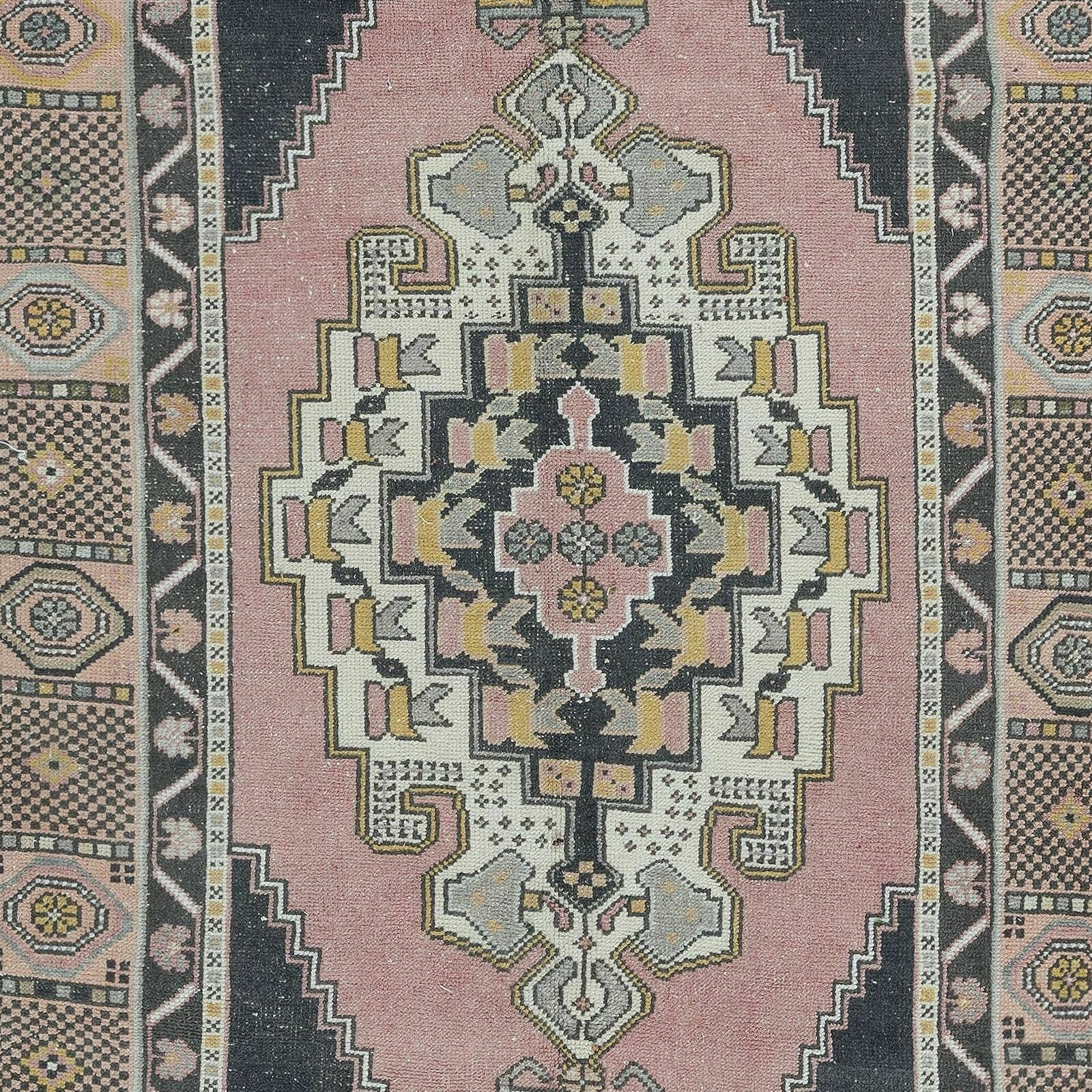 4.6x8.7 Ft Vintage Turkish Tribal Rug, Handmade Oriental Carpet, 100% Wool photo 543.0