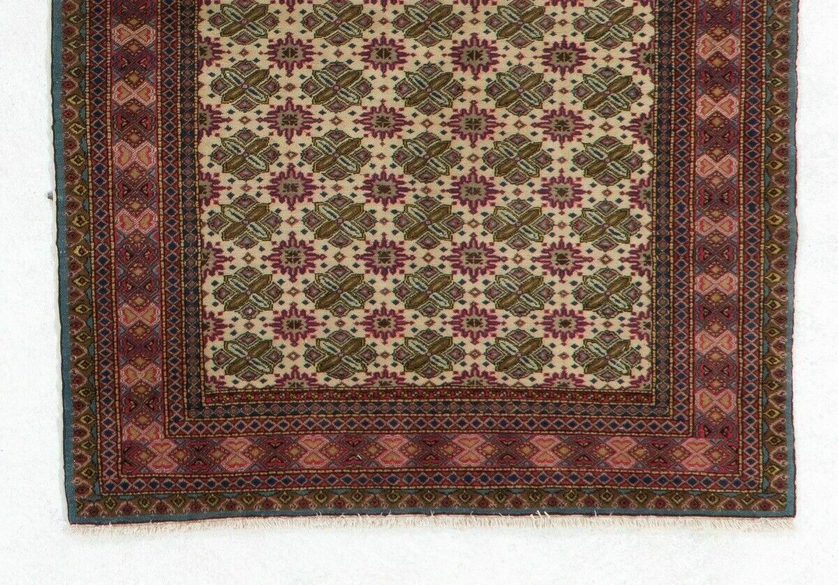 4x5.6 Ft Handmade Vintage Kayseri Rug. Great For Modern Office And Home photo for sale