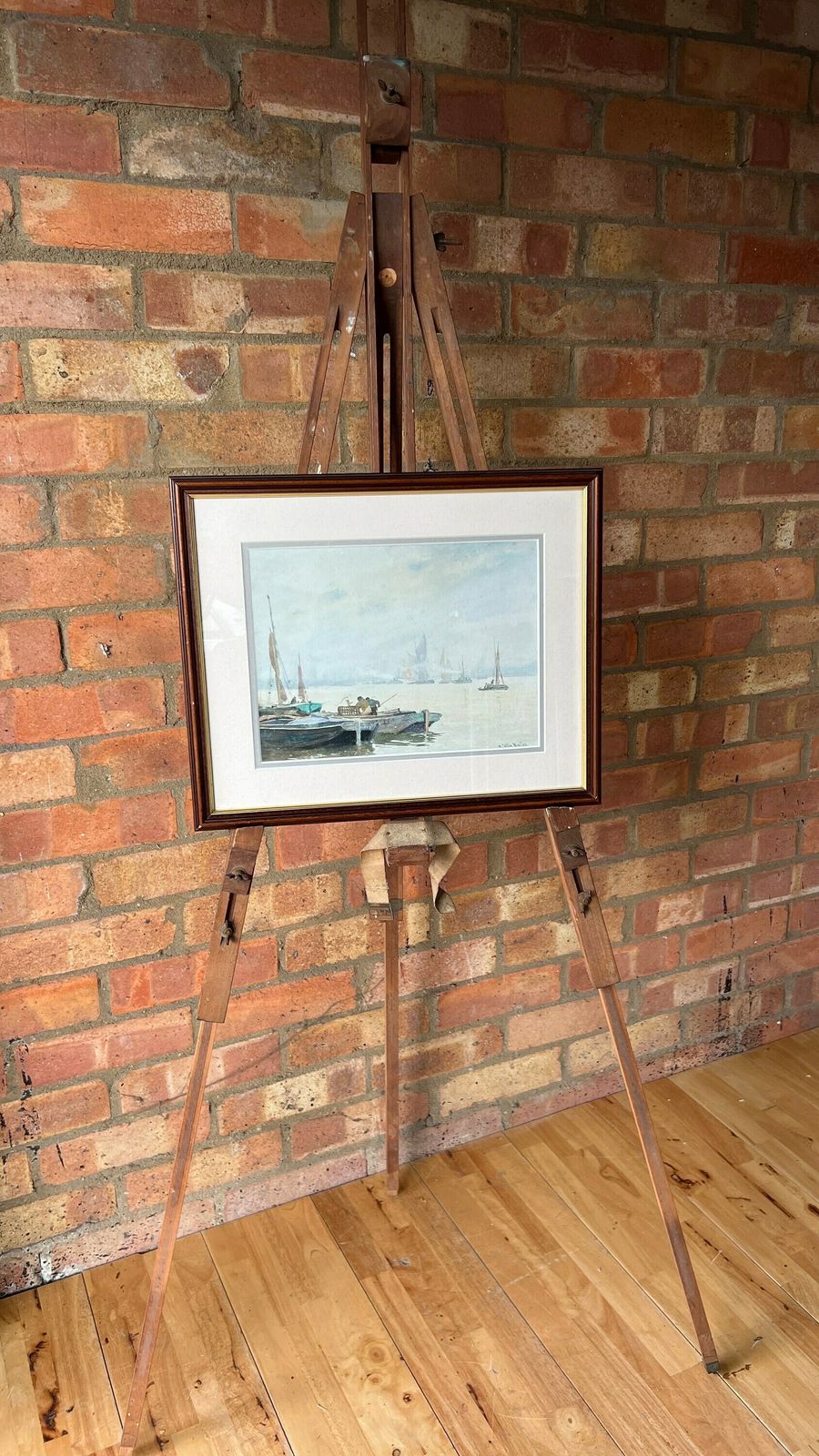 photo furniture William Tatton Winter Rba Original Antique Signed Watercolour Painting [Depicts Sailing Boats]