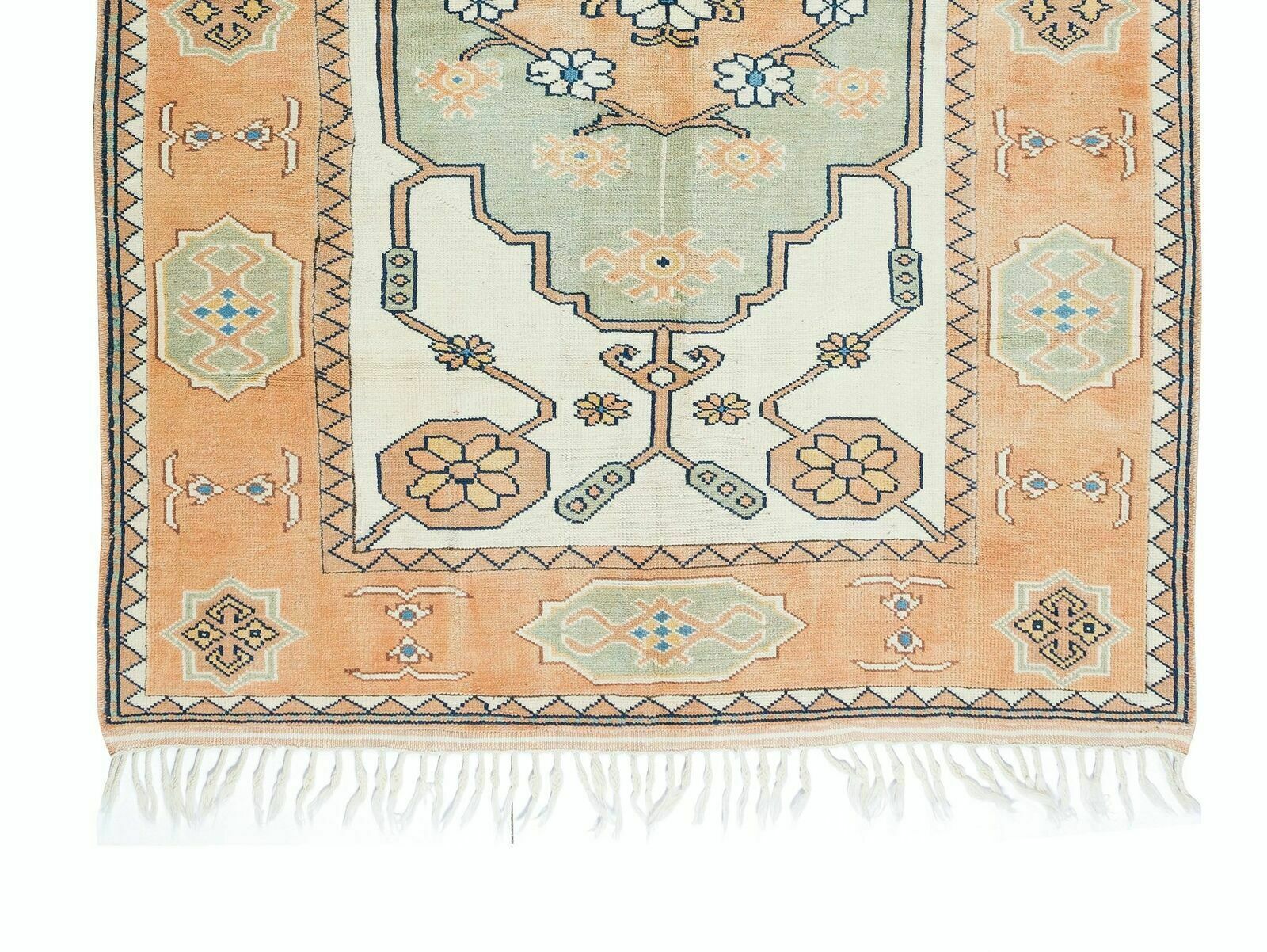 5x7 Ft Vintage Handmade Turkish Geometric Wool Area Rug For Office & Home Decor photo 498.0