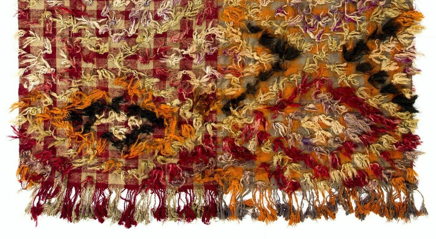 6.5x6.7 Ft One Of A Kind Happy And Hippie Vintage Turkish Tulu Rug photo for sale