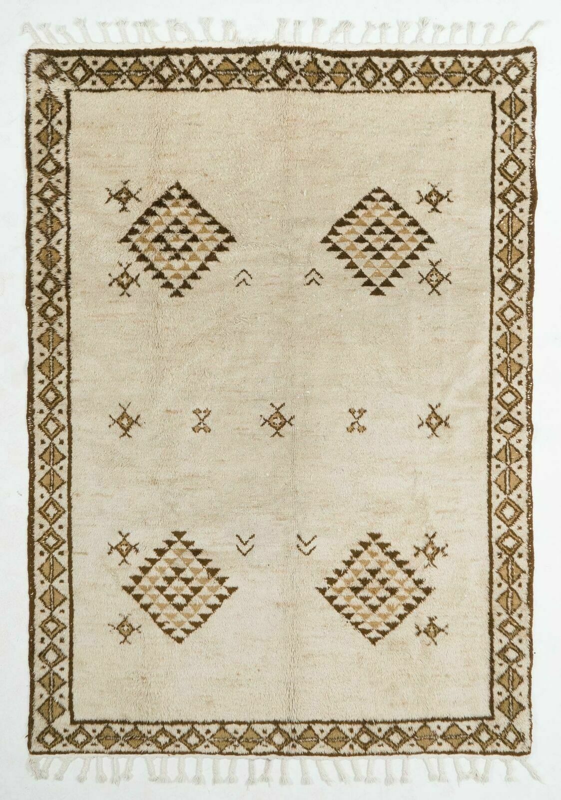 Handmade Vintage Tulu Rug, All Natural Undyed Wool, Custom Options Avl