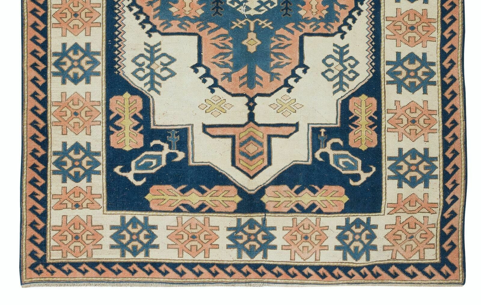 Central Anatolian Handmade Traditional Rug, Vintage Geometric Carpet photo 827.0