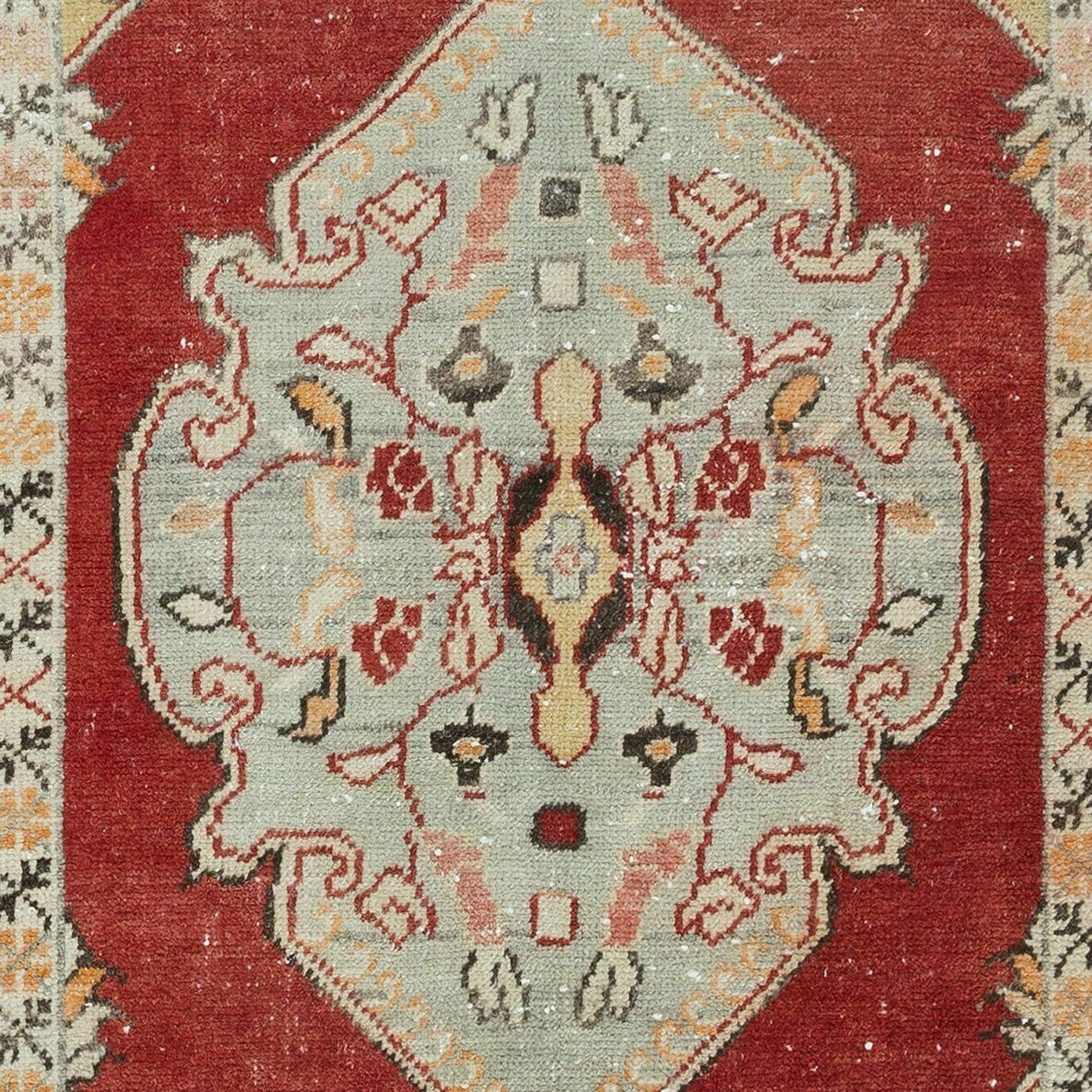 3.5x6.4 Ft Traditional Vintage Turkish Tribal Rug, Handmade Wool Village Carpet photo 502.0