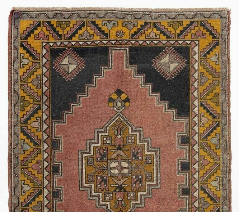 4x7 Ft Hand Knotted Vintage Anatolian Tribal Accent Rug, Home Decor Carpet photo furniture