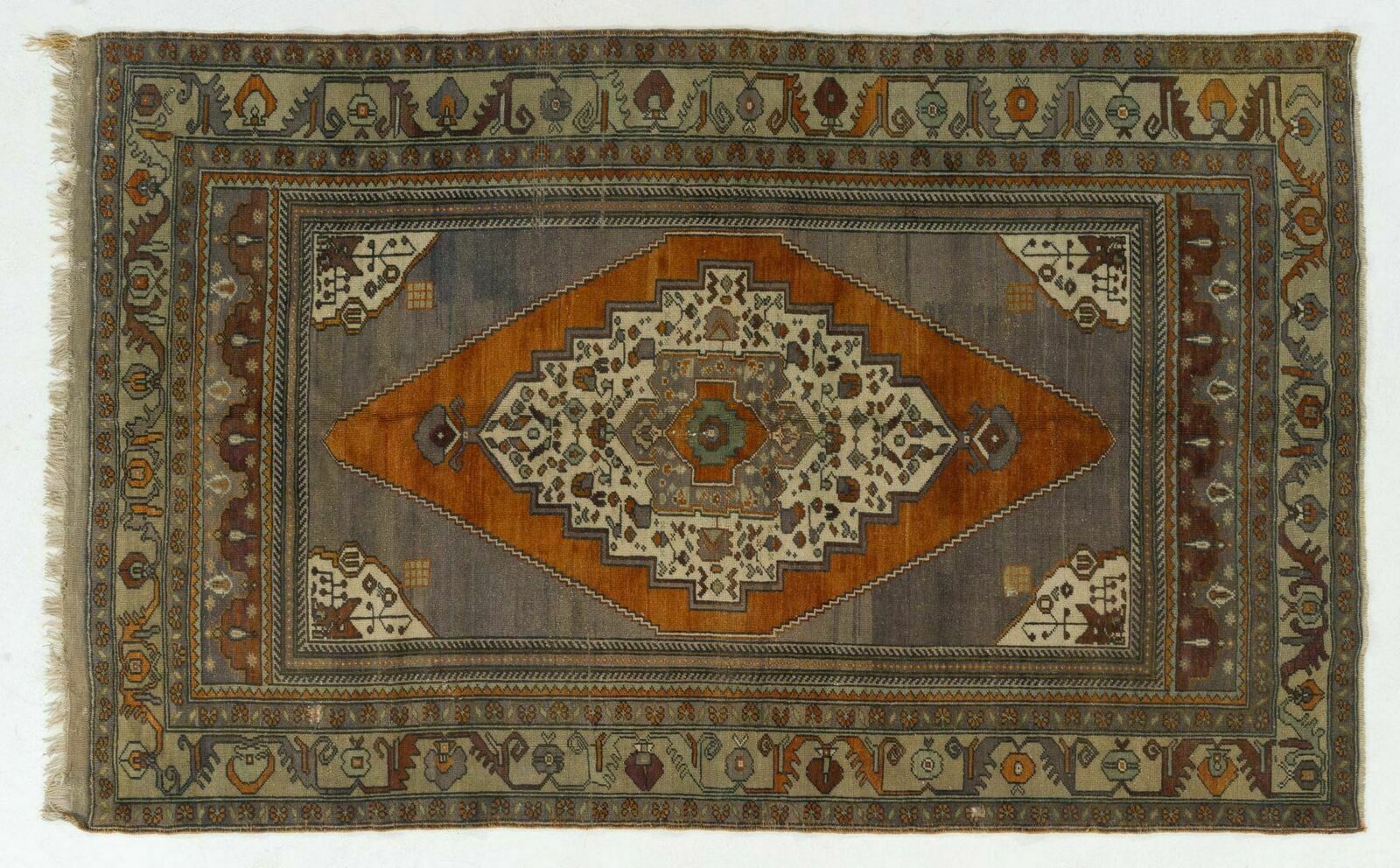 5.4x8.6 Ft One Of A Kind Vintage Anatolian Taspinar Rug Made Of 100% Wool photo 1012.0