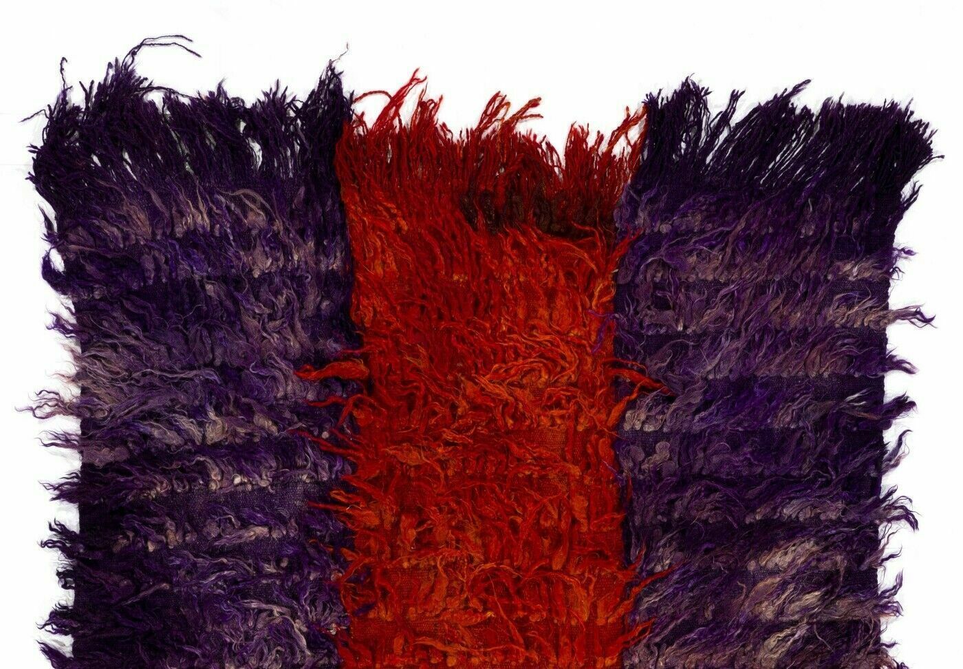 4.5x5.8 Ft Vintage Filikli Tulu Rug Made Of Mohair 'Angora Wool', Red & Green photo furniture