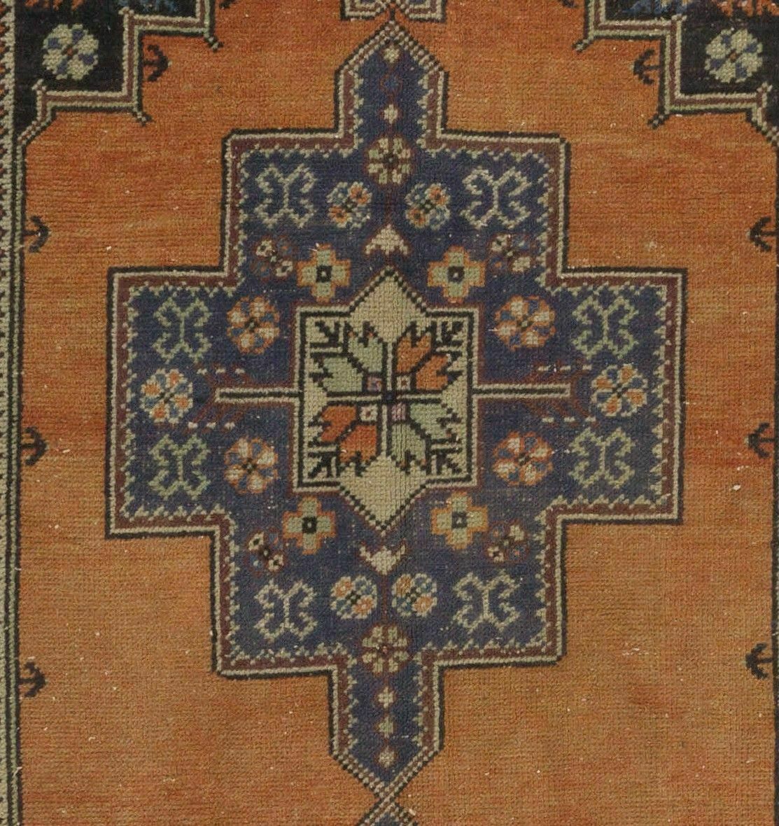 4.6x8.5 Ft Vintage Central Anatolian Village Area Rug With Wool Pile photo Textiles