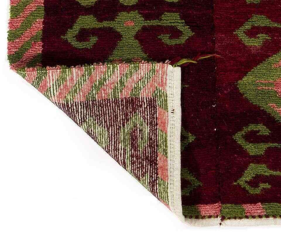 3.7x5 Ft Vintage One Of A Kind Tulu Rug With Ram’s Horn Design photo 332.0
