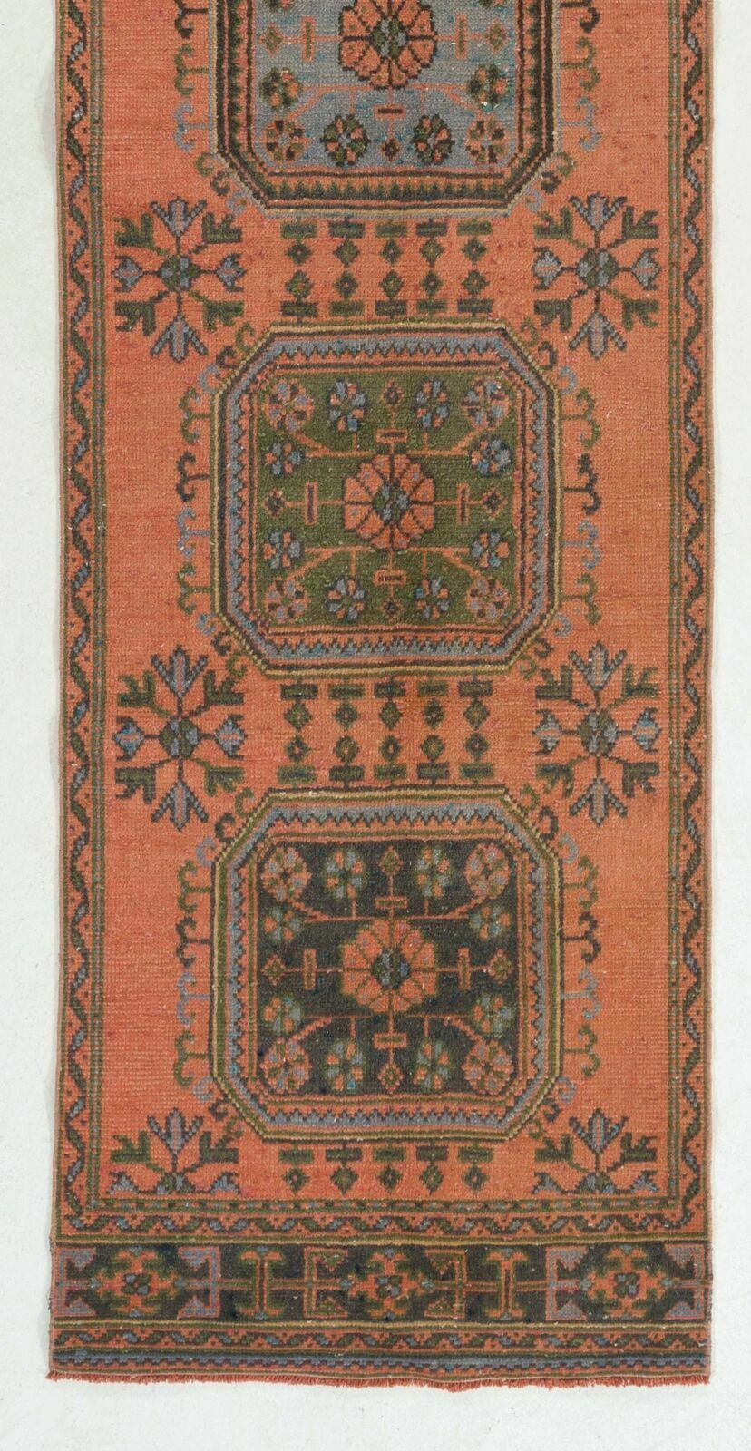 2.8x11.7 Ft Vintage Central Anatolian Runner Rug. One Of A Kind Hallway Carpet photo for sale