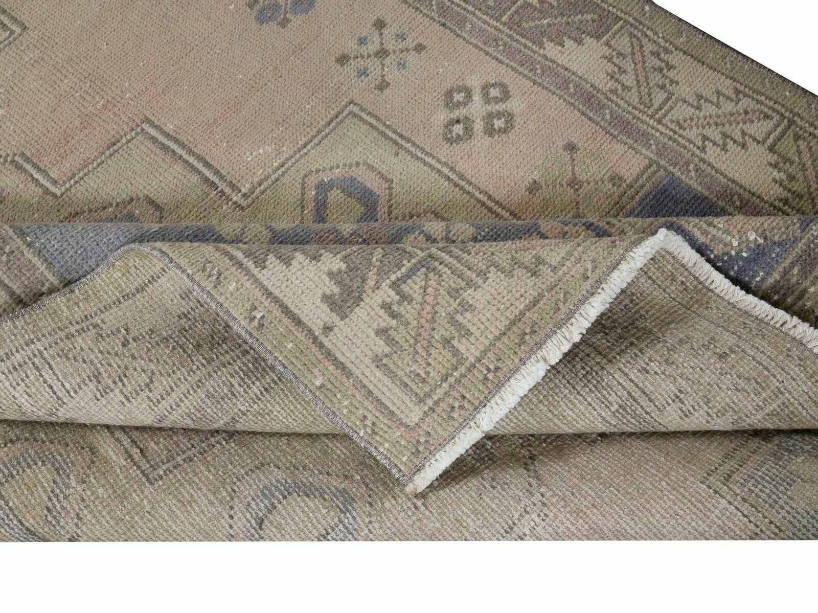 4.5x8.6 Ft One Of A Pair Oriental Rug With Medallions, Handmade Tribal Carpet photo for sale