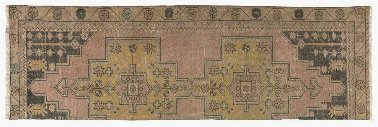 Fantastic One Of A Kind Vintage Handmade Turkish Runner Rug photo Textiles