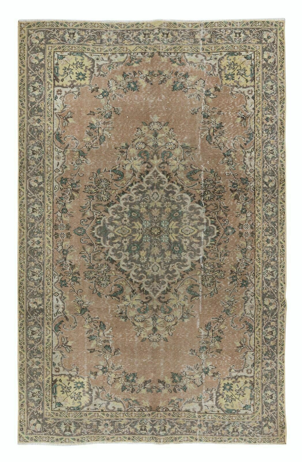 Handmade Village Rug, Ca 1960, Vintage Turkish Wool Carpet