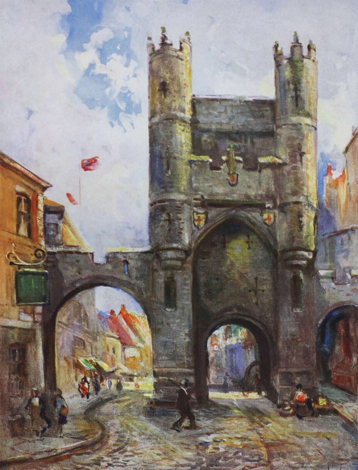 3 Prints Of York By Peter Stretton. The Shambles, High Petergate And Monk Bar. photo buy