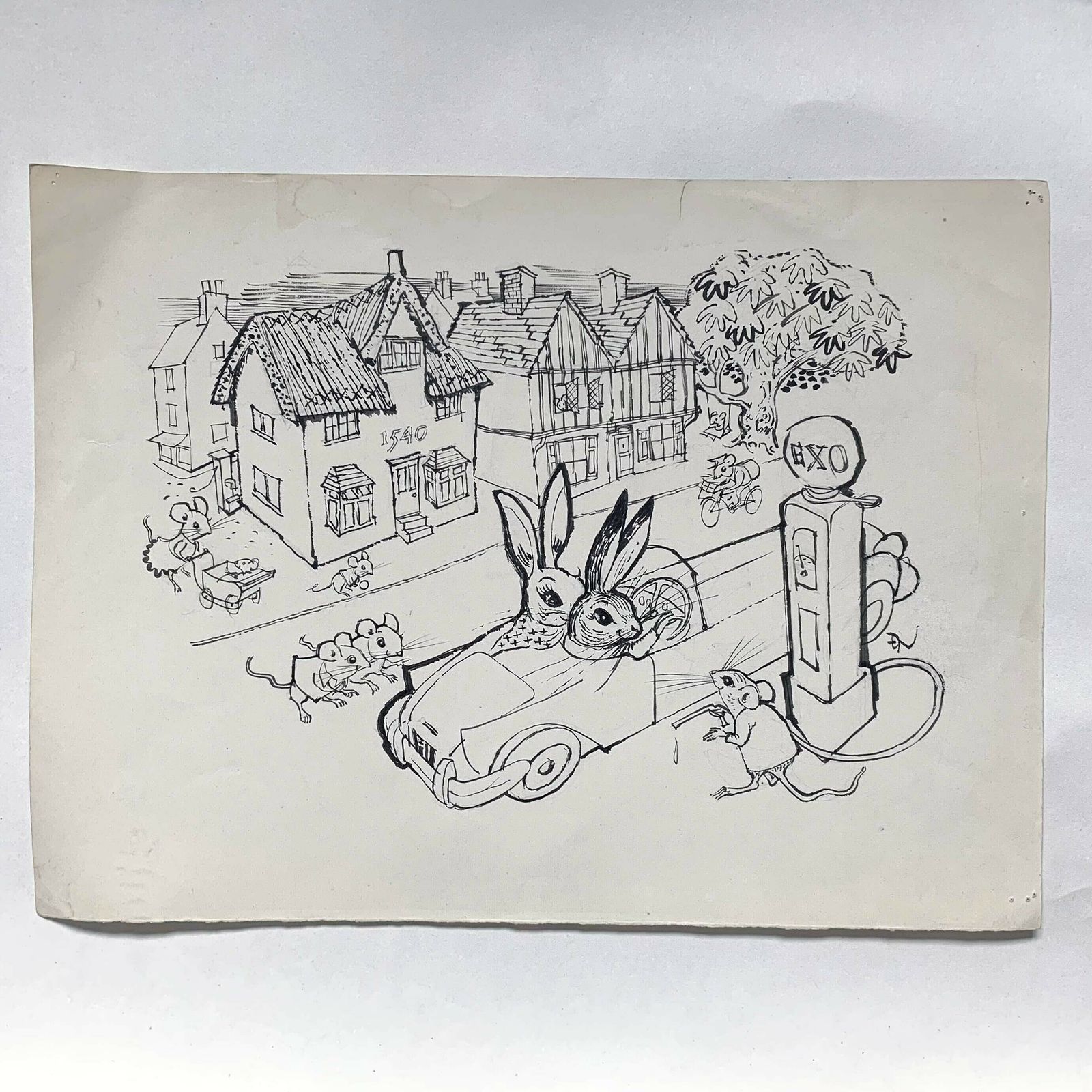 Edgar Norfield (1895 – 1977): An Original Illustration Probably For A Children’s Book, Circa 1950s photo furniture