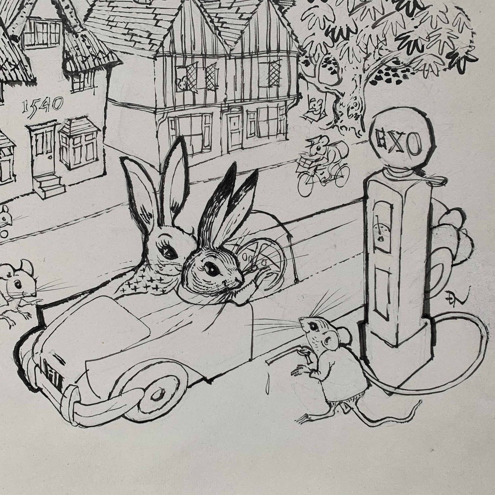 Edgar Norfield (1895 – 1977): An Original Illustration Probably For A Children’s Book, Circa 1950s photo for sale