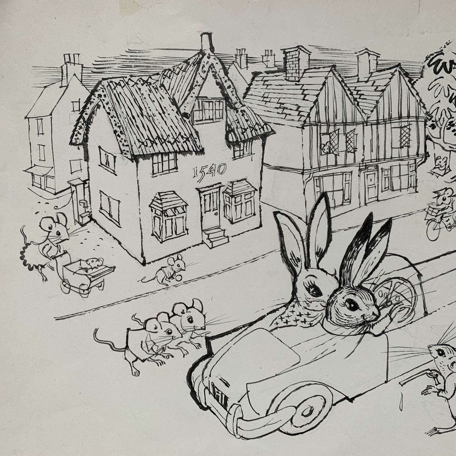 Edgar Norfield (1895 – 1977): An Original Illustration Probably For A Children’s Book, Circa 1950s photo 55.0