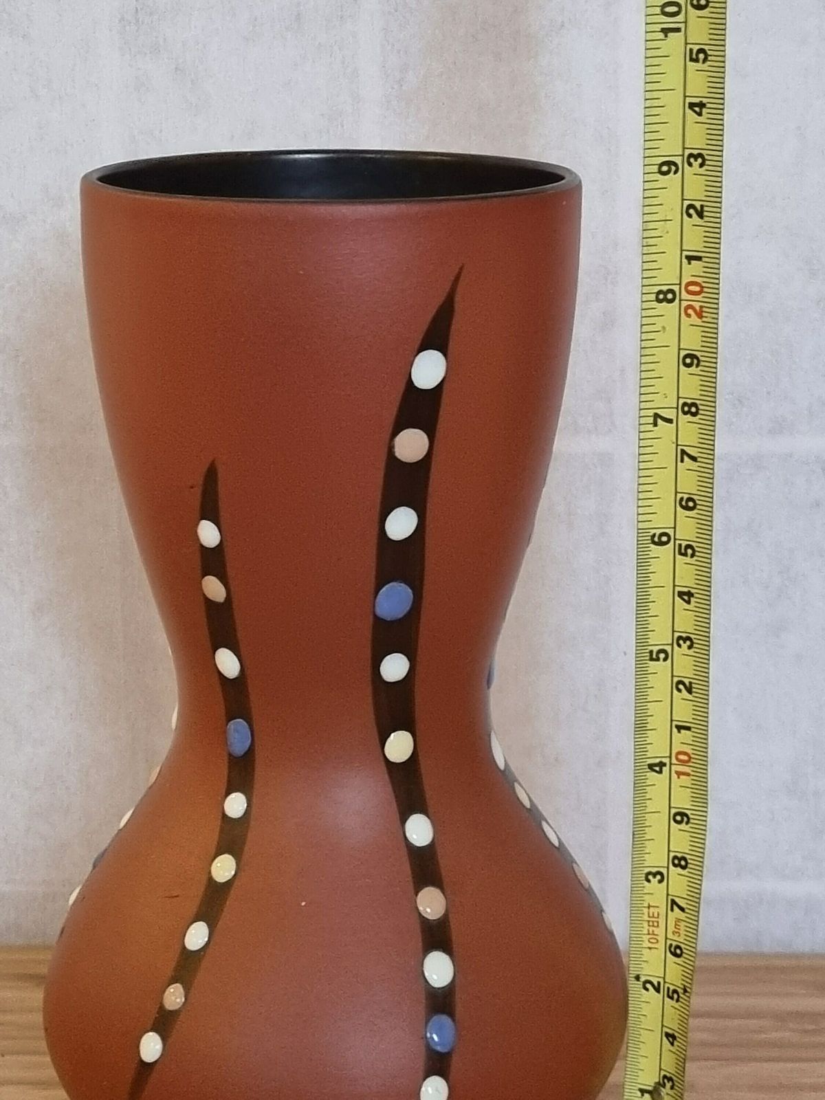 Dümler Breiden , West German Pottery, Mid Century Retro Décor, Unique Design, Curvy Vase, Home Décor photo for sale